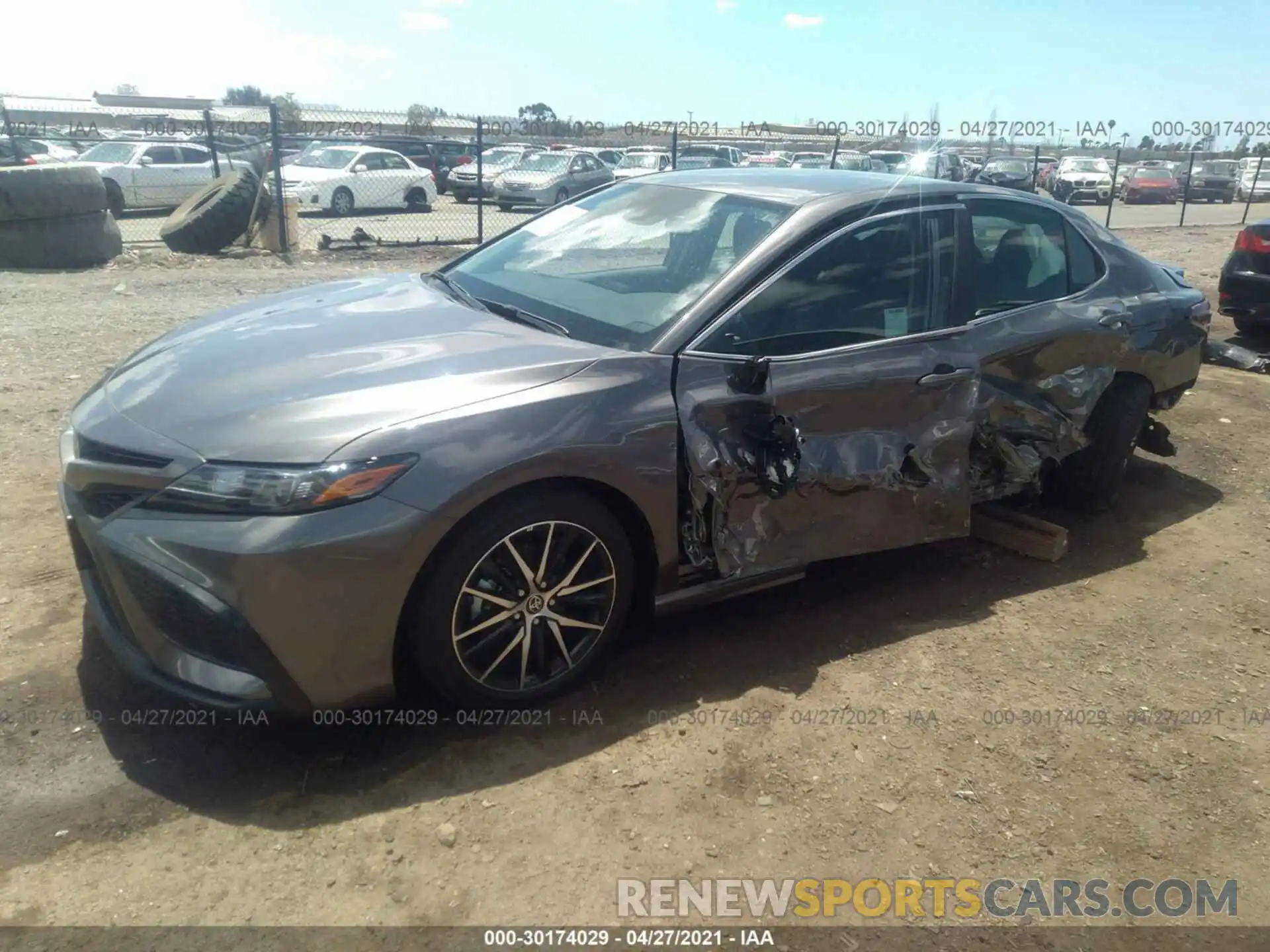 2 Photograph of a damaged car 4T1G11AK1MU537343 TOYOTA CAMRY 2021