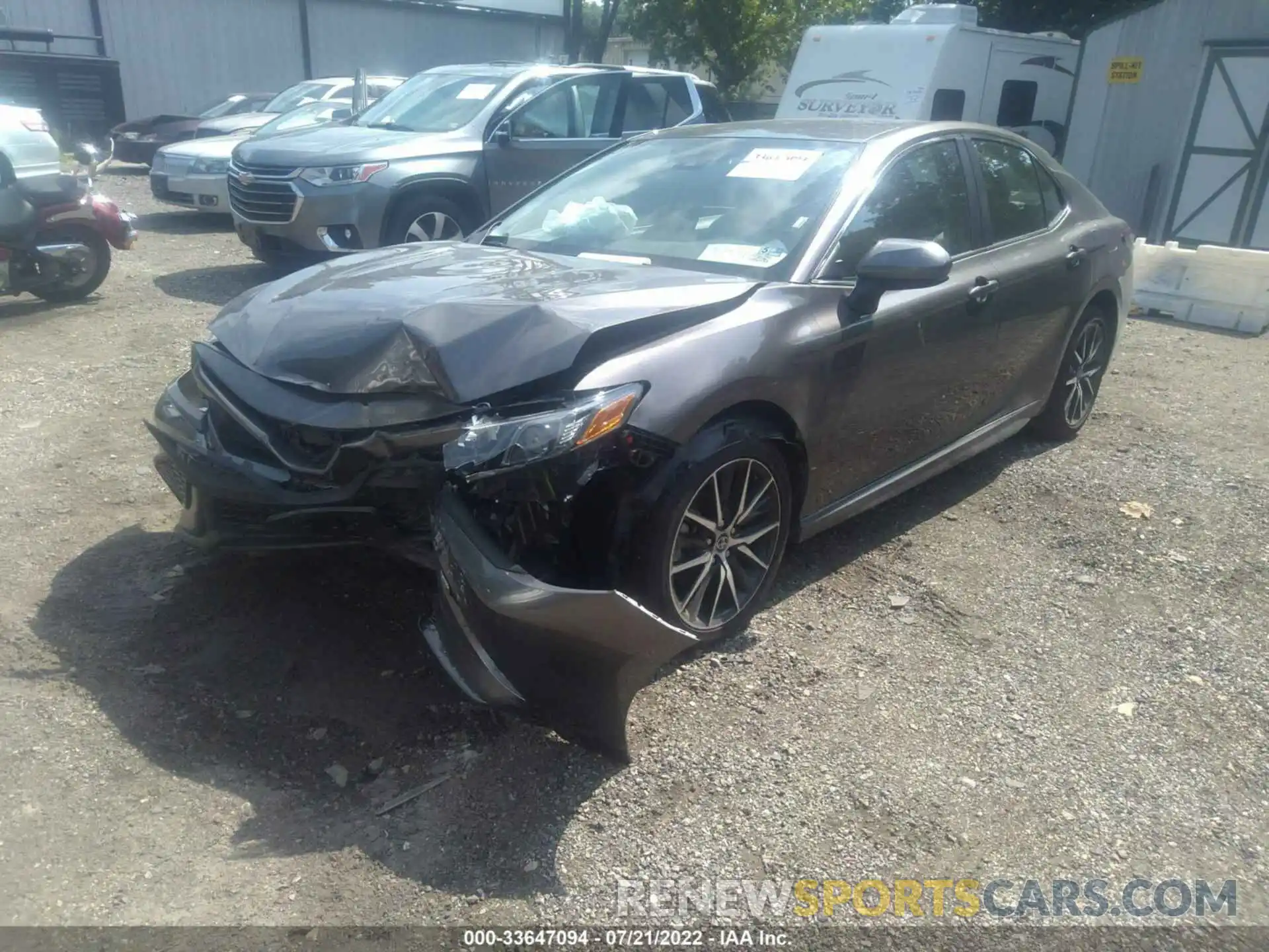 2 Photograph of a damaged car 4T1G11AK1MU573405 TOYOTA CAMRY 2021