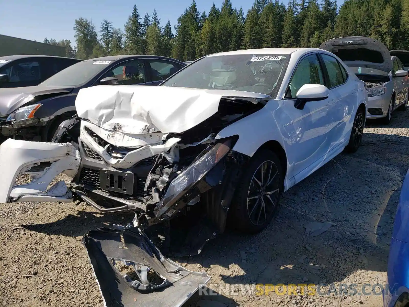 2 Photograph of a damaged car 4T1G11AK1MU585294 TOYOTA CAMRY 2021