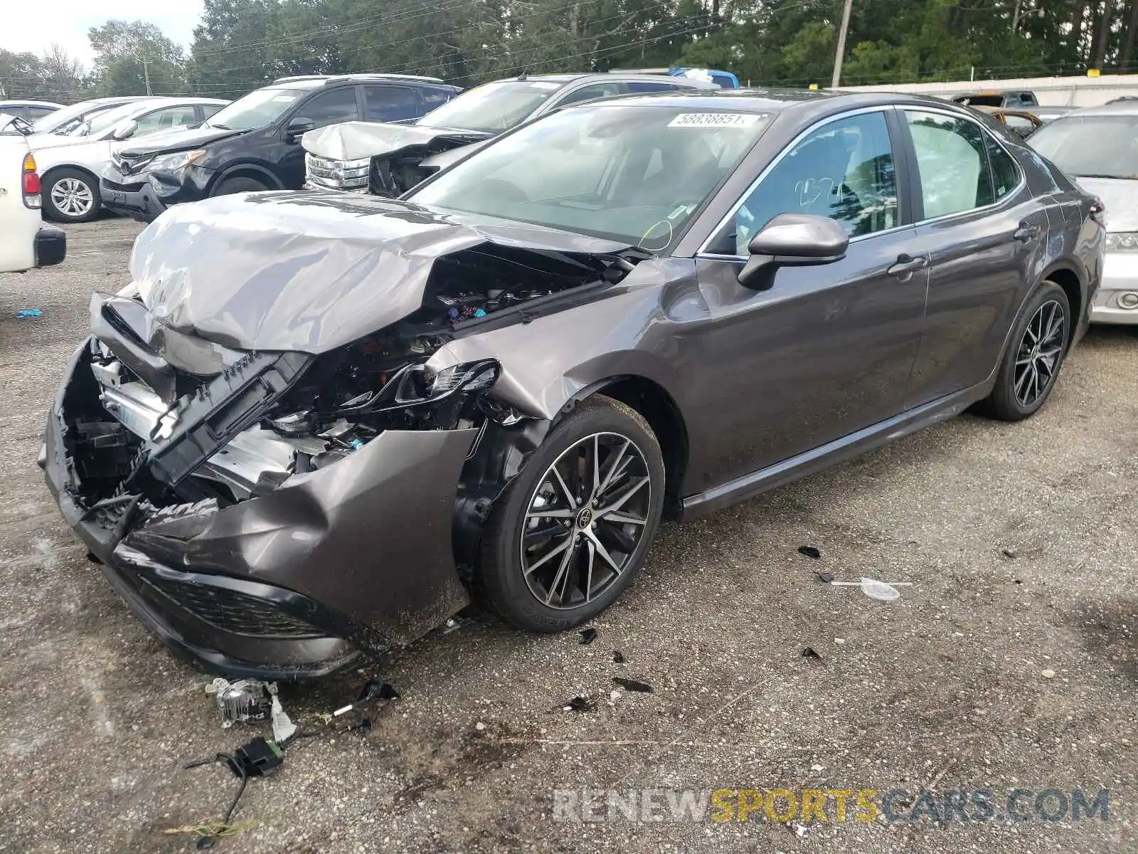 2 Photograph of a damaged car 4T1G11AK1MU585716 TOYOTA CAMRY 2021