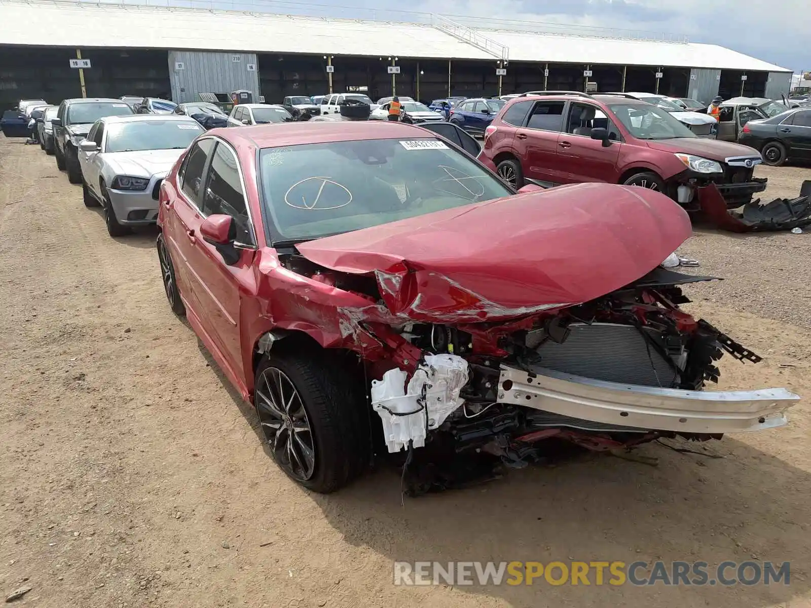 1 Photograph of a damaged car 4T1G11AK2MU419883 TOYOTA CAMRY 2021