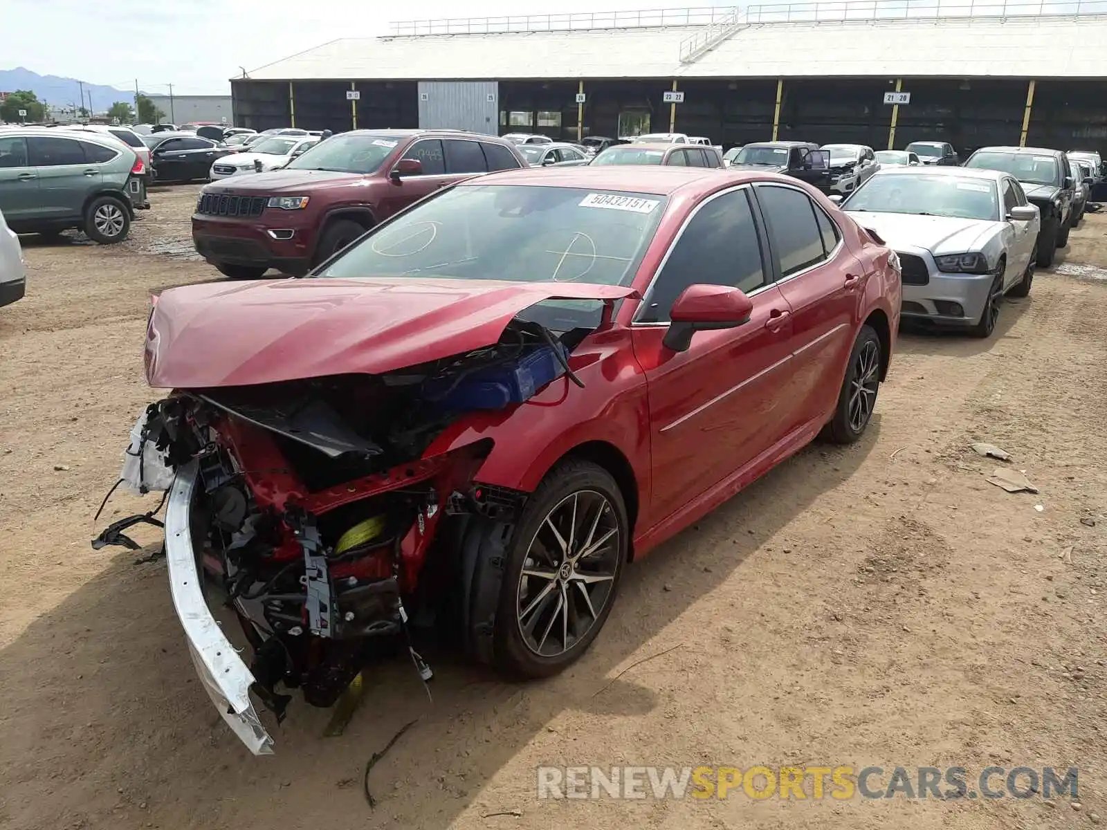 2 Photograph of a damaged car 4T1G11AK2MU419883 TOYOTA CAMRY 2021