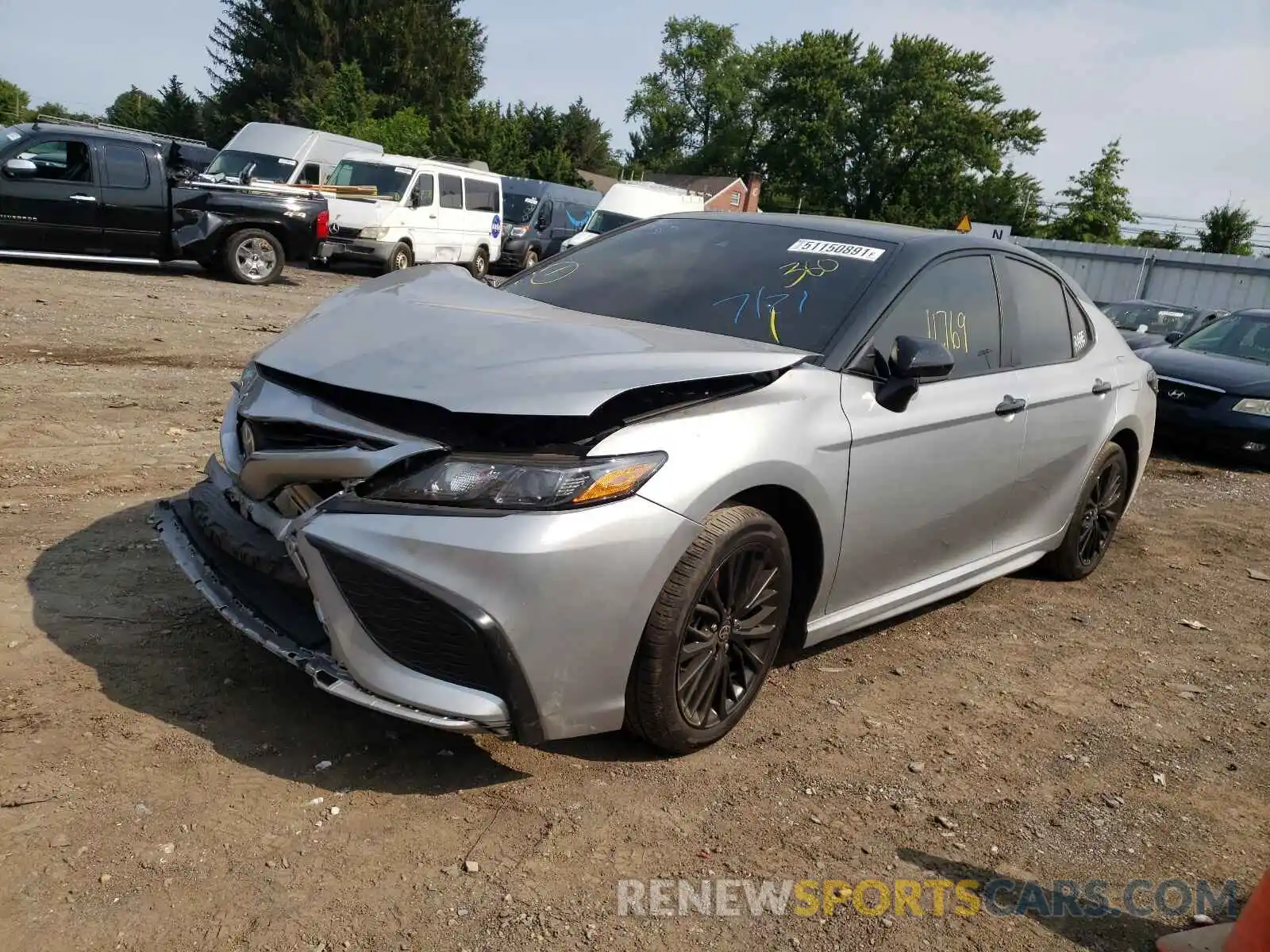 2 Photograph of a damaged car 4T1G11AK2MU420578 TOYOTA CAMRY 2021