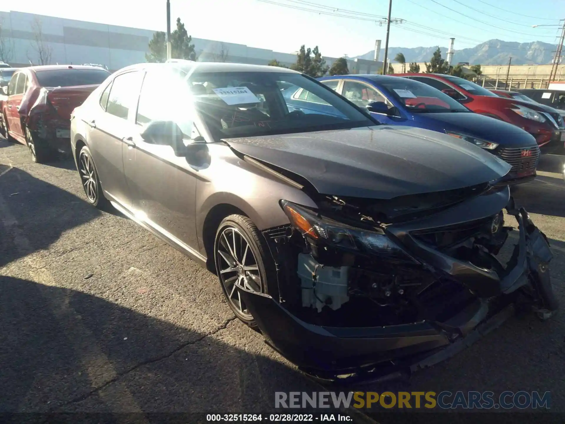 1 Photograph of a damaged car 4T1G11AK2MU424579 TOYOTA CAMRY 2021