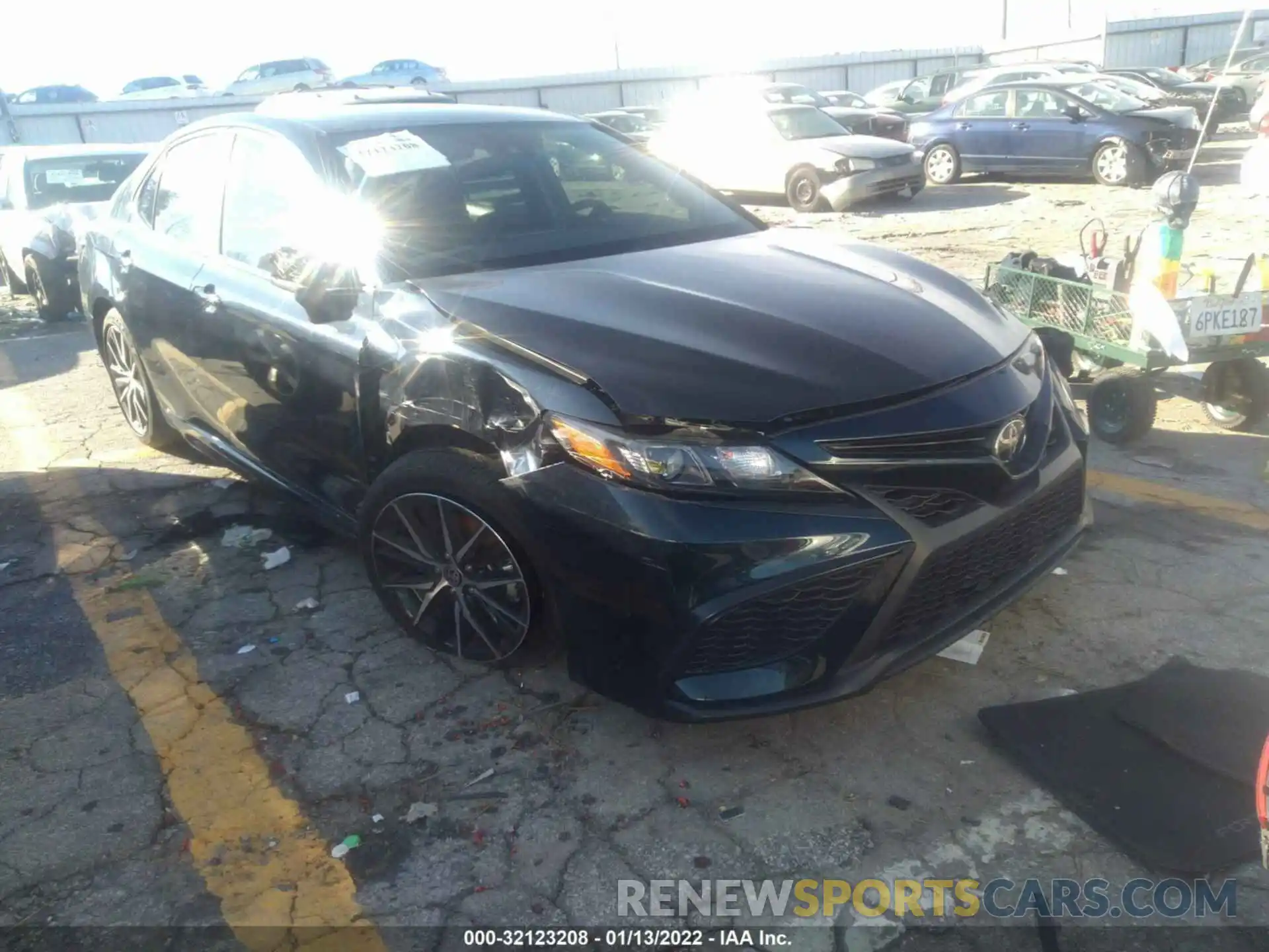 1 Photograph of a damaged car 4T1G11AK2MU430107 TOYOTA CAMRY 2021