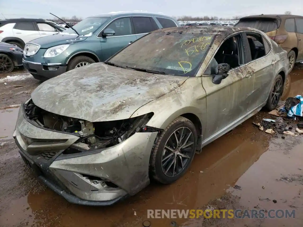 2 Photograph of a damaged car 4T1G11AK2MU434979 TOYOTA CAMRY 2021