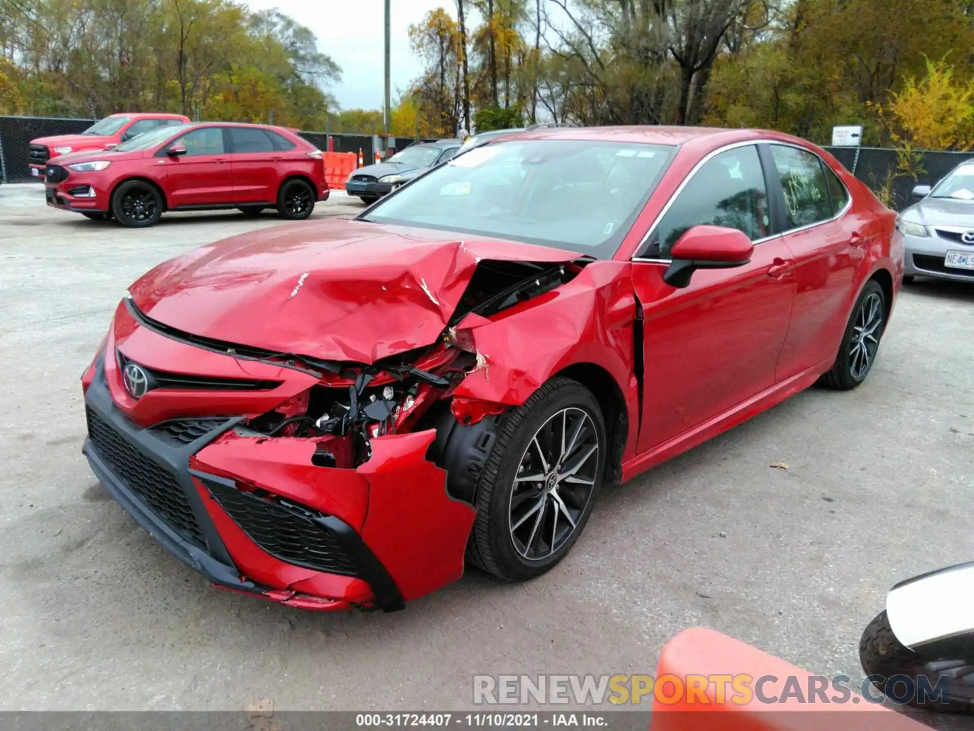 2 Photograph of a damaged car 4T1G11AK2MU464564 TOYOTA CAMRY 2021