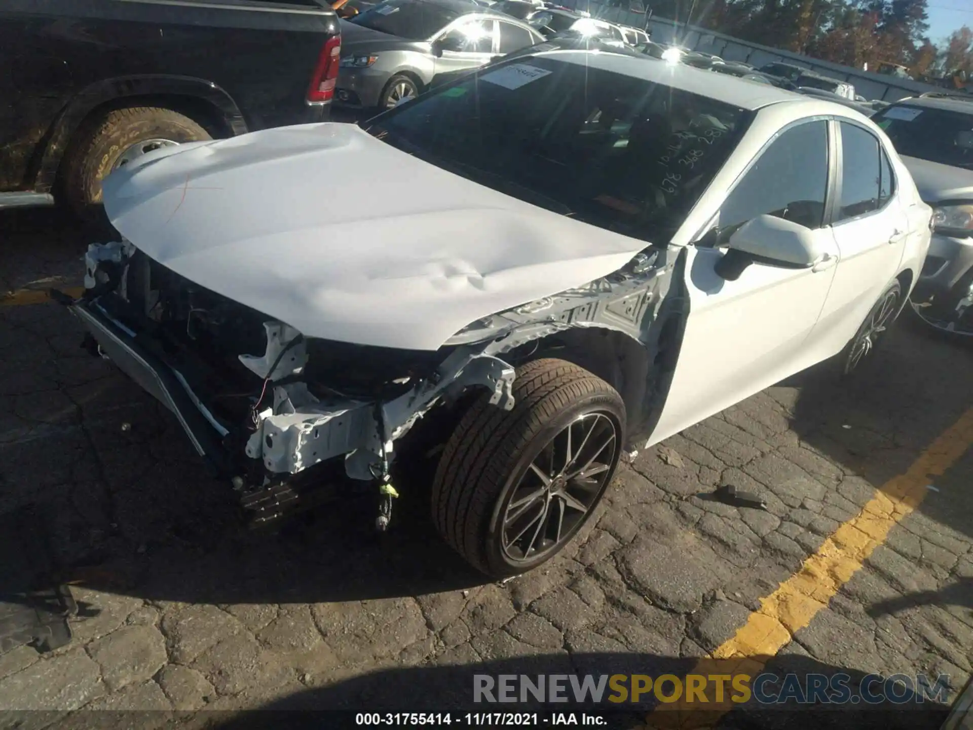 2 Photograph of a damaged car 4T1G11AK2MU484149 TOYOTA CAMRY 2021