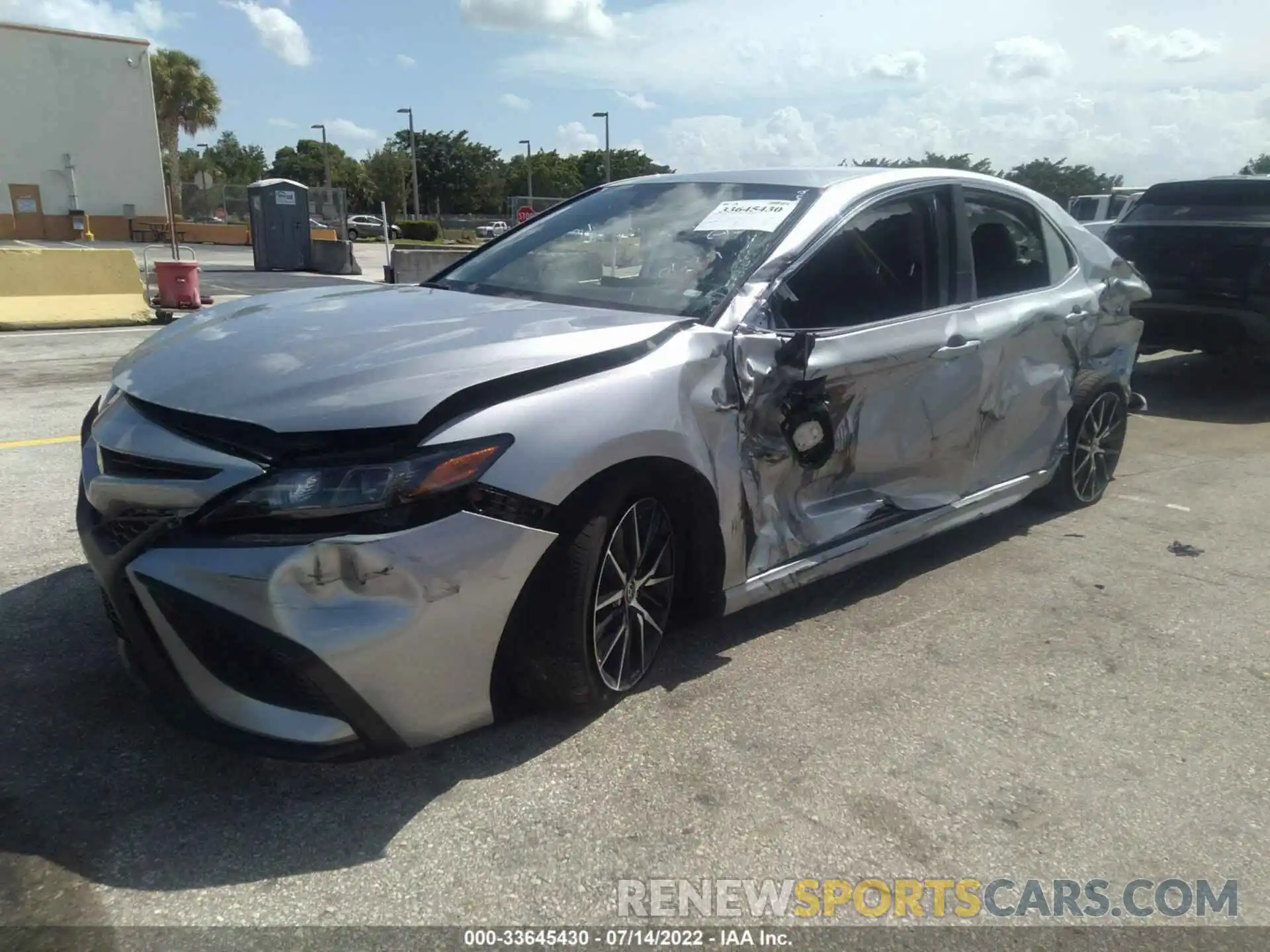 2 Photograph of a damaged car 4T1G11AK2MU519207 TOYOTA CAMRY 2021