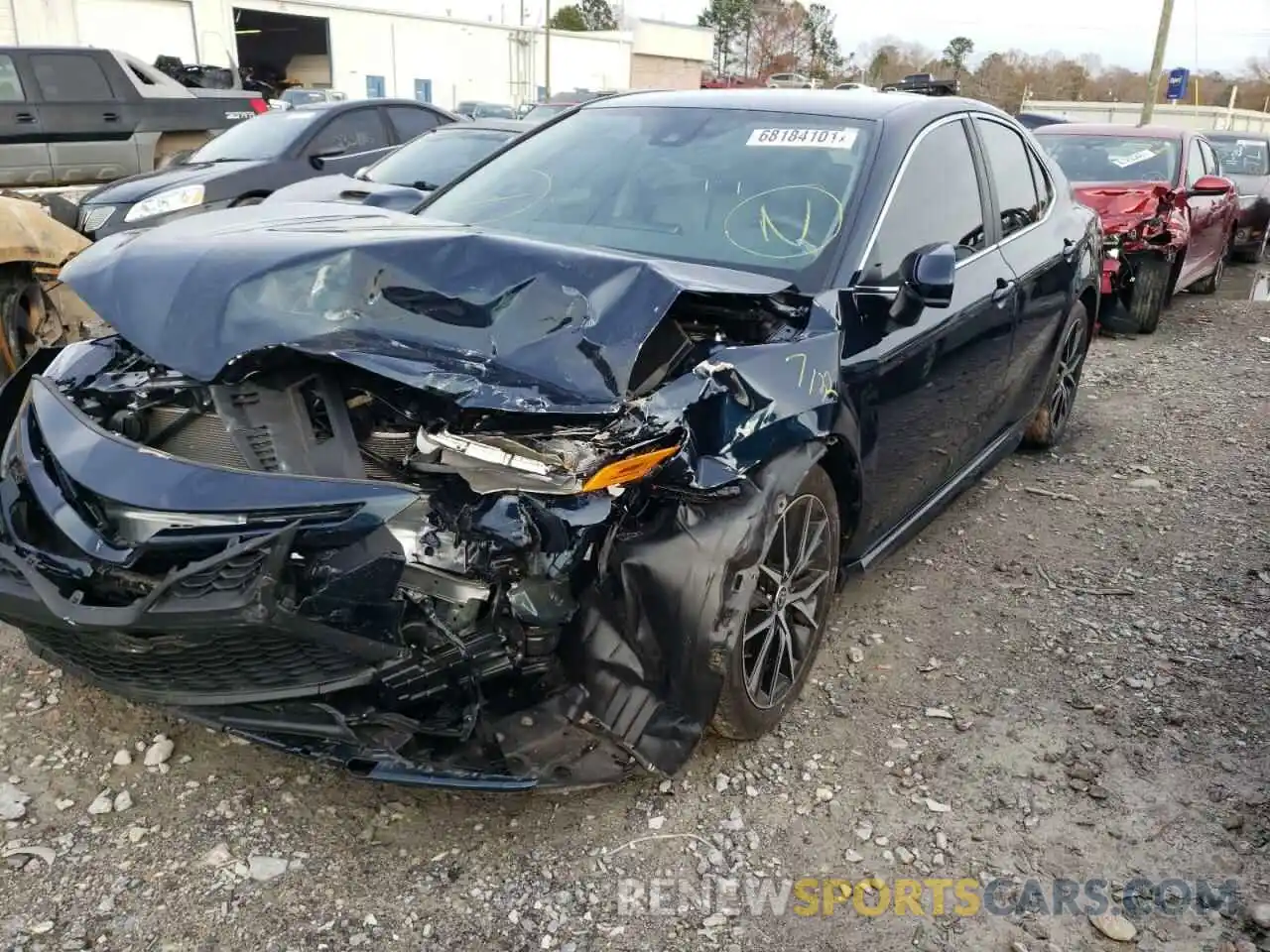 2 Photograph of a damaged car 4T1G11AK2MU519949 TOYOTA CAMRY 2021