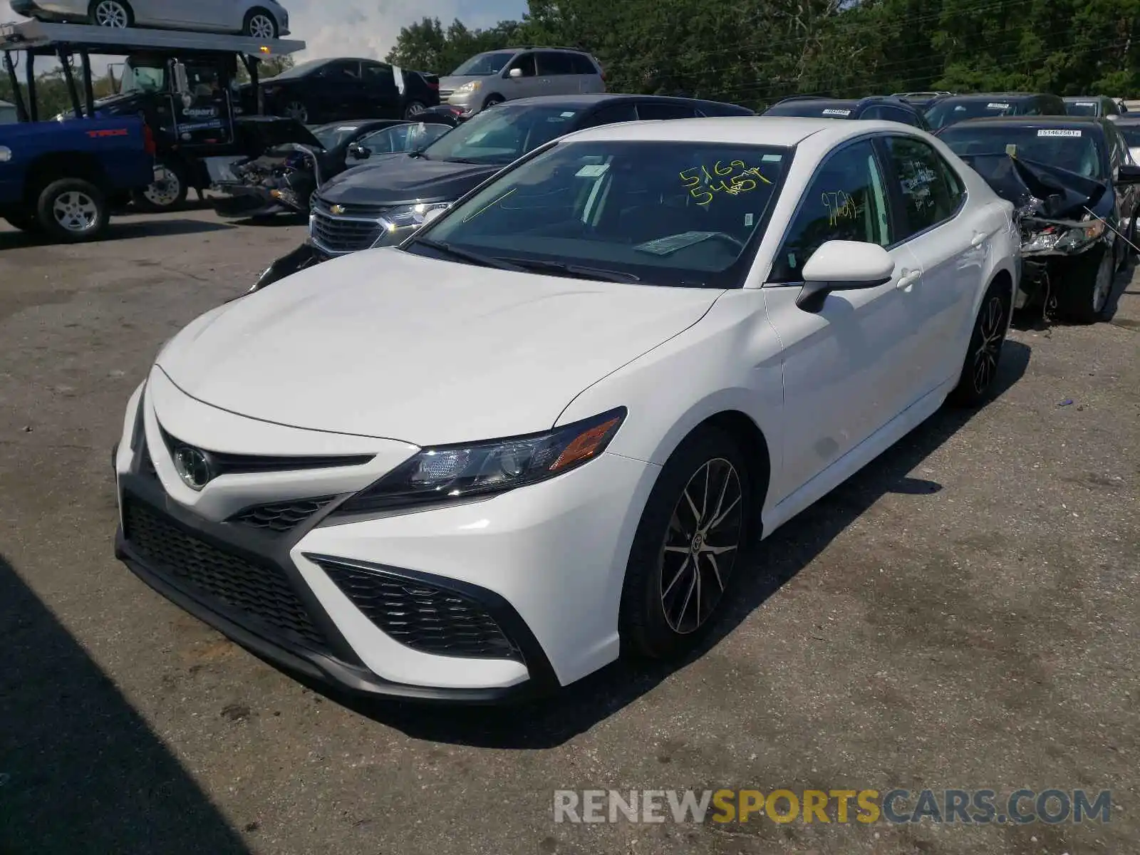 2 Photograph of a damaged car 4T1G11AK2MU540686 TOYOTA CAMRY 2021