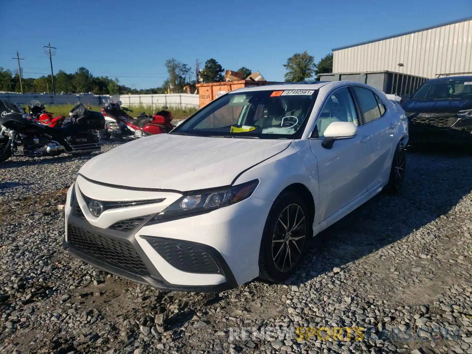 2 Photograph of a damaged car 4T1G11AK2MU570559 TOYOTA CAMRY 2021