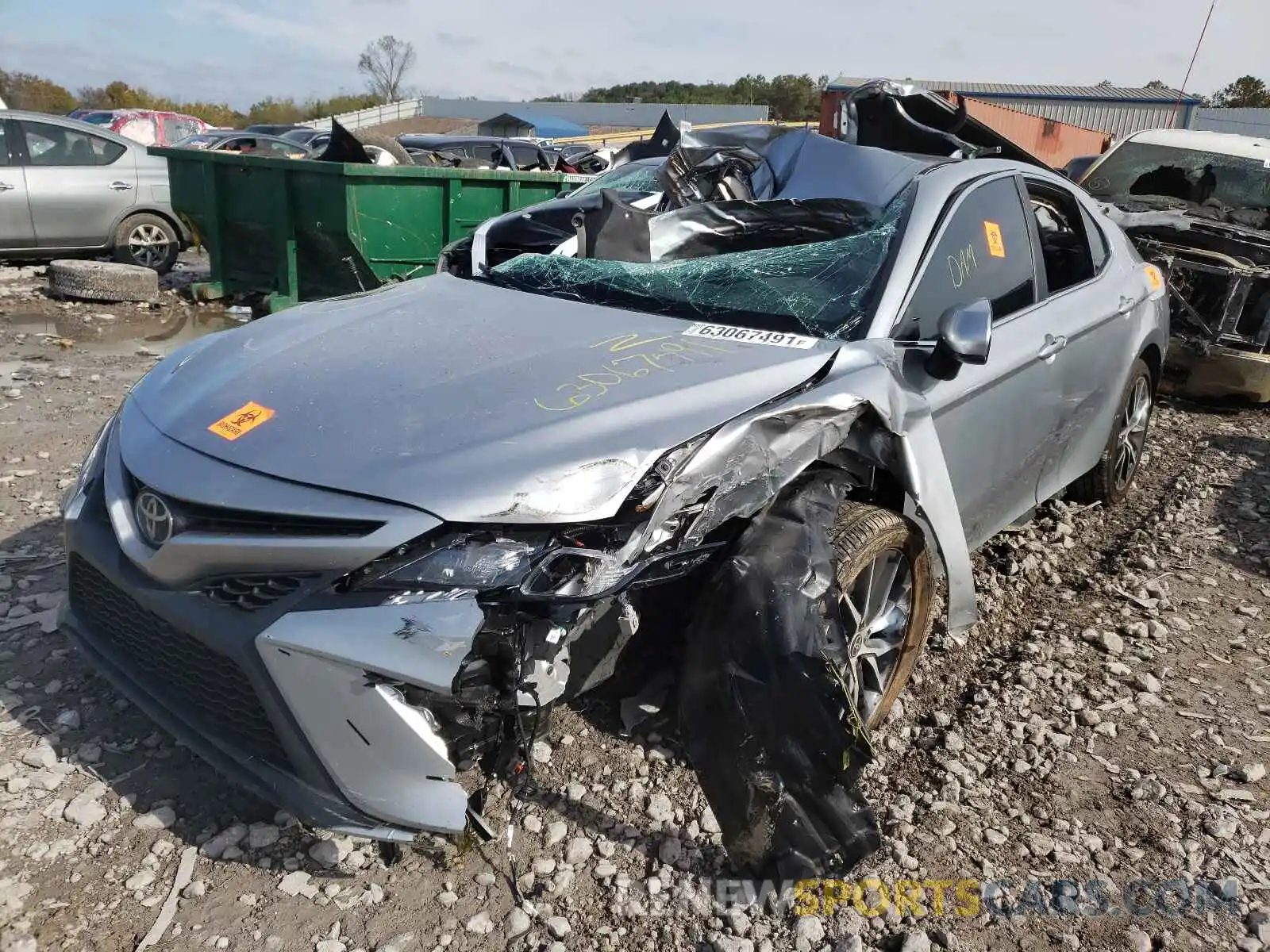 2 Photograph of a damaged car 4T1G11AK2MU573719 TOYOTA CAMRY 2021