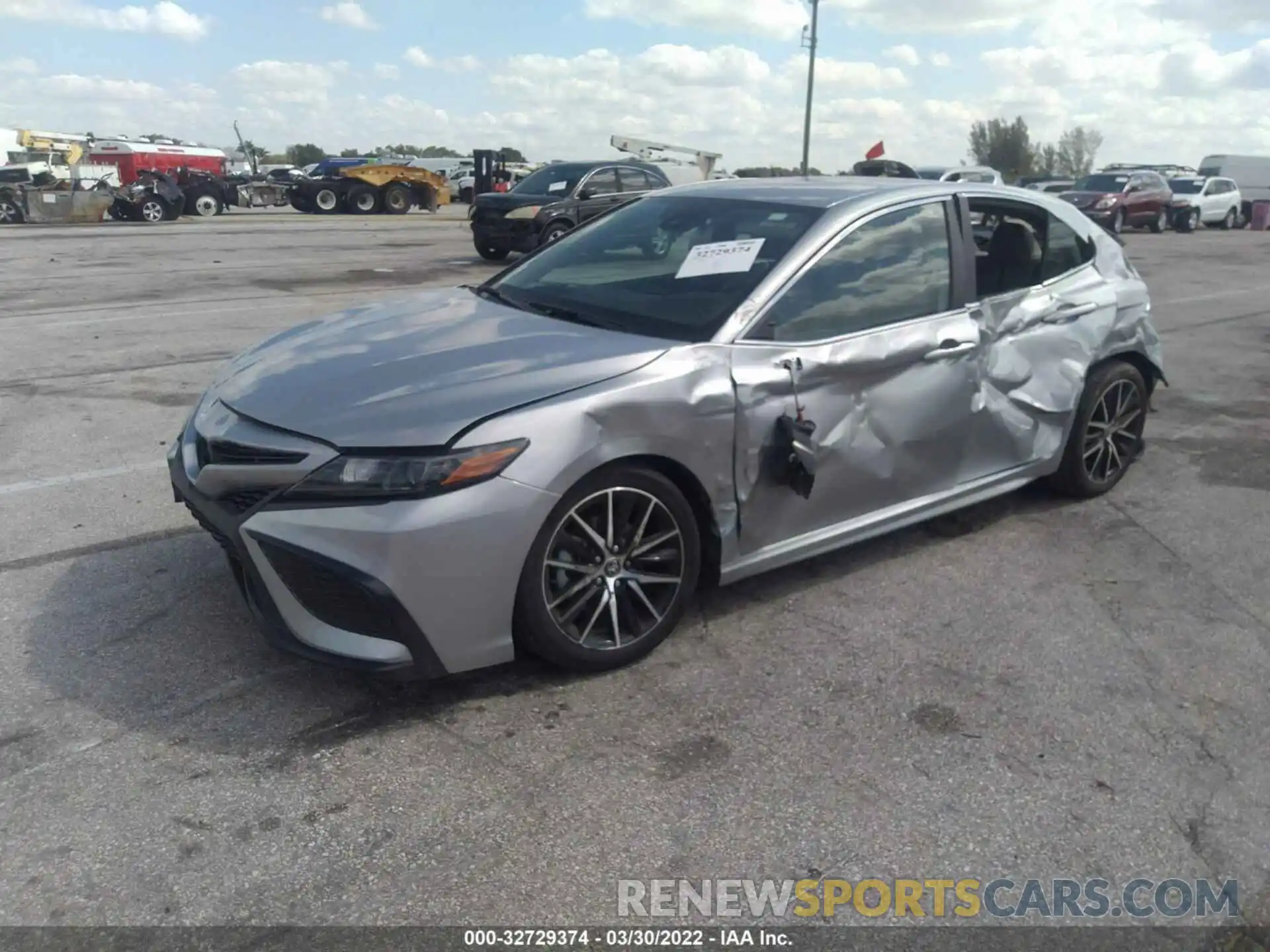 2 Photograph of a damaged car 4T1G11AK2MU586504 TOYOTA CAMRY 2021