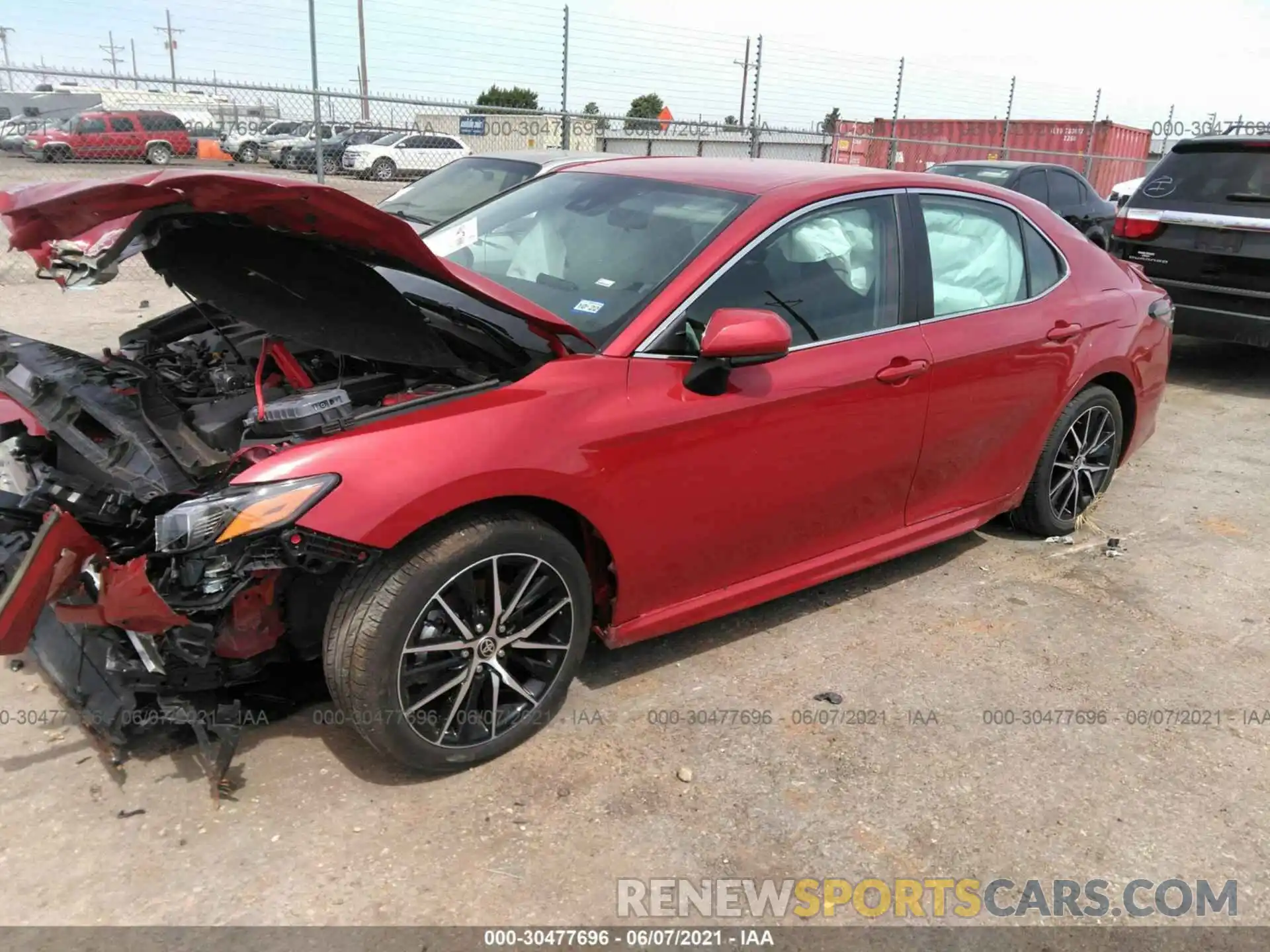 2 Photograph of a damaged car 4T1G11AK3MU407001 TOYOTA CAMRY 2021