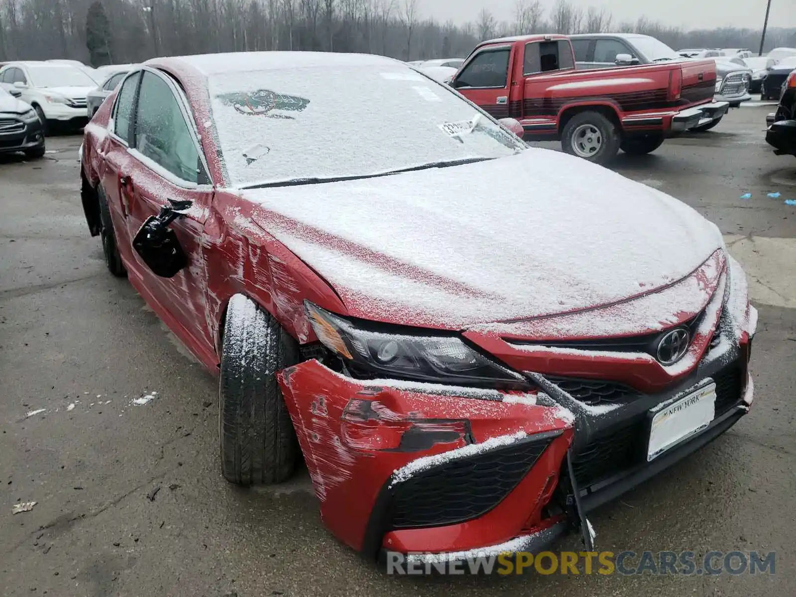 1 Photograph of a damaged car 4T1G11AK3MU409380 TOYOTA CAMRY 2021