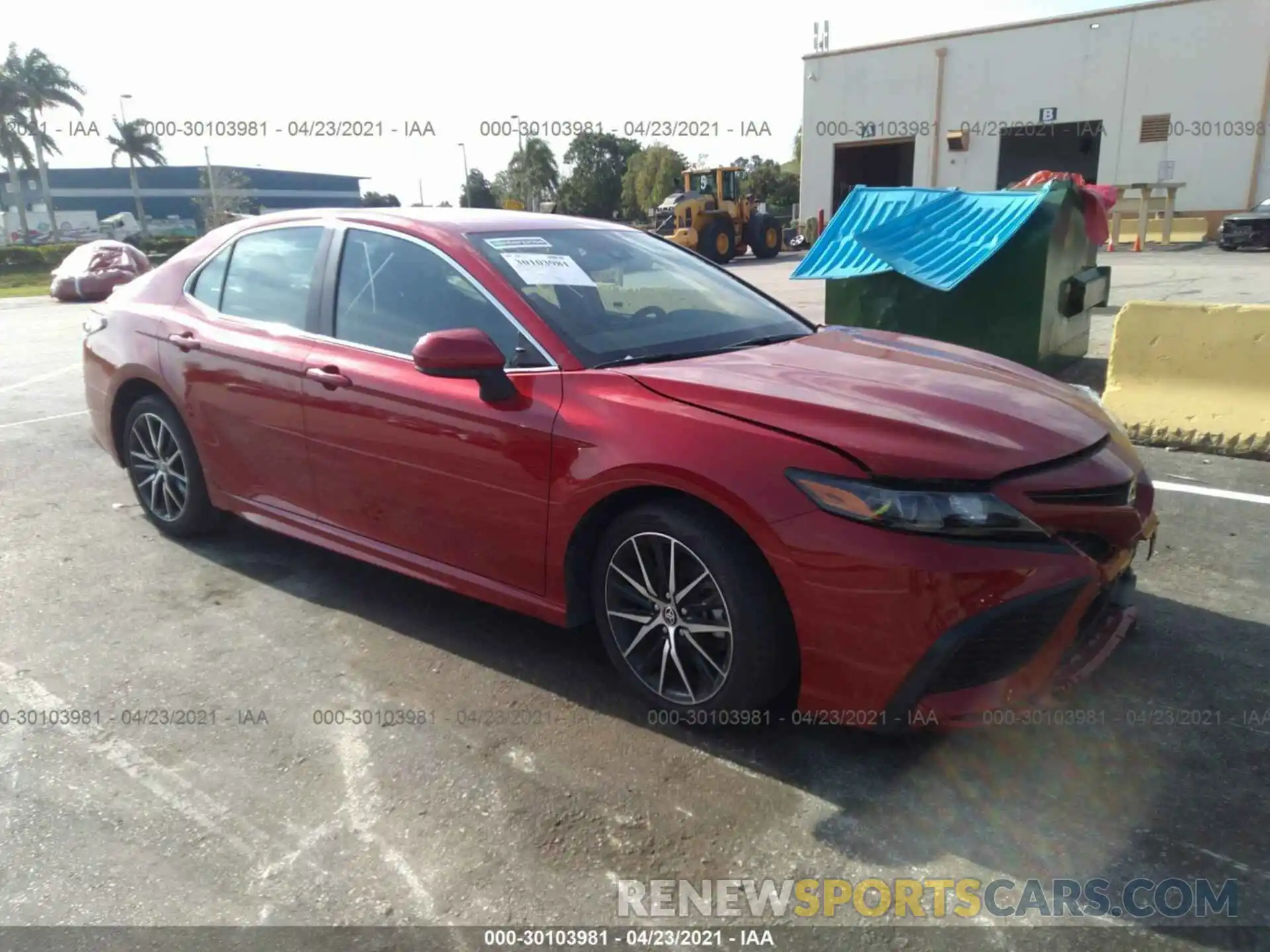 1 Фотография поврежденного автомобиля 4T1G11AK3MU411193 TOYOTA CAMRY 2021