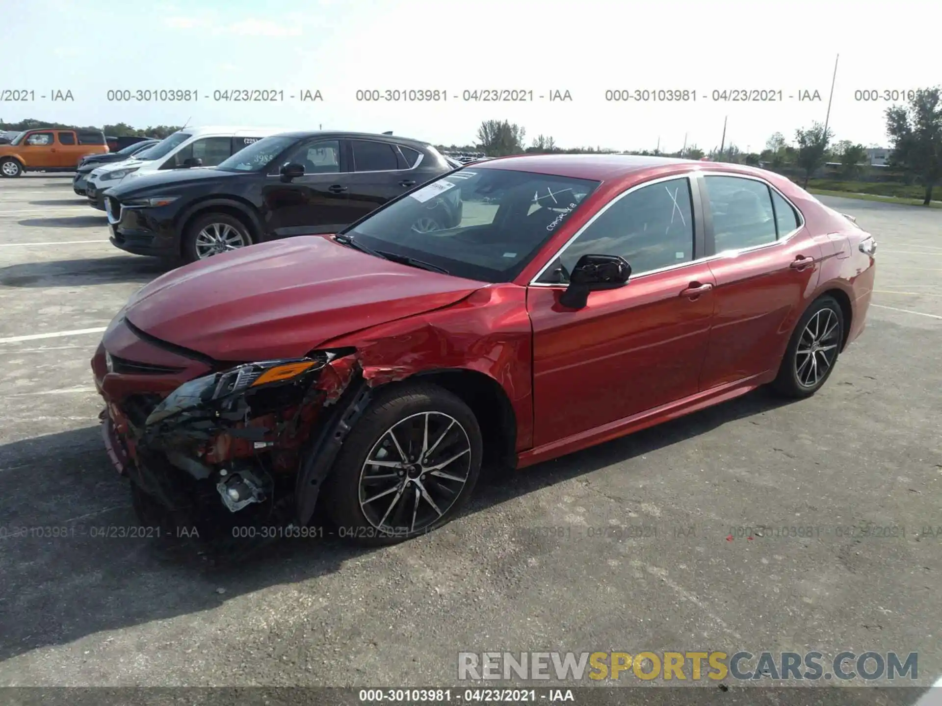 2 Photograph of a damaged car 4T1G11AK3MU411193 TOYOTA CAMRY 2021