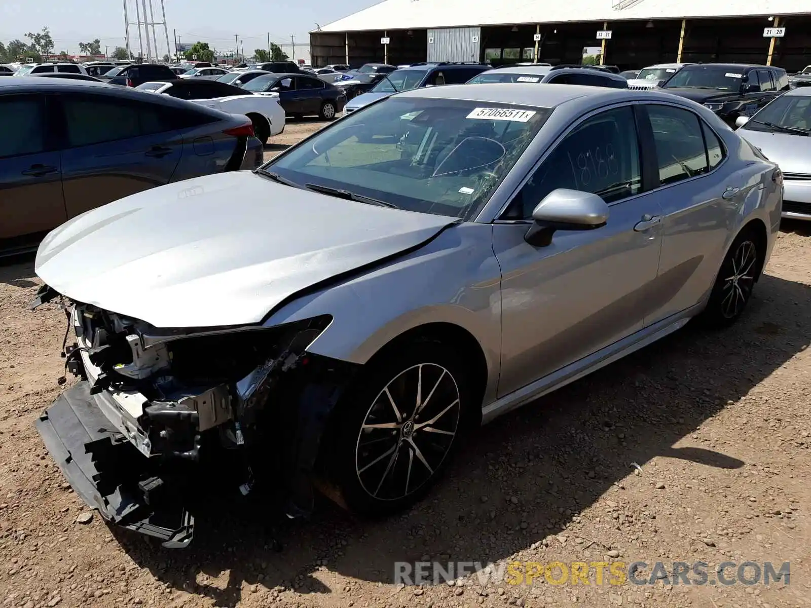 2 Photograph of a damaged car 4T1G11AK3MU413123 TOYOTA CAMRY 2021