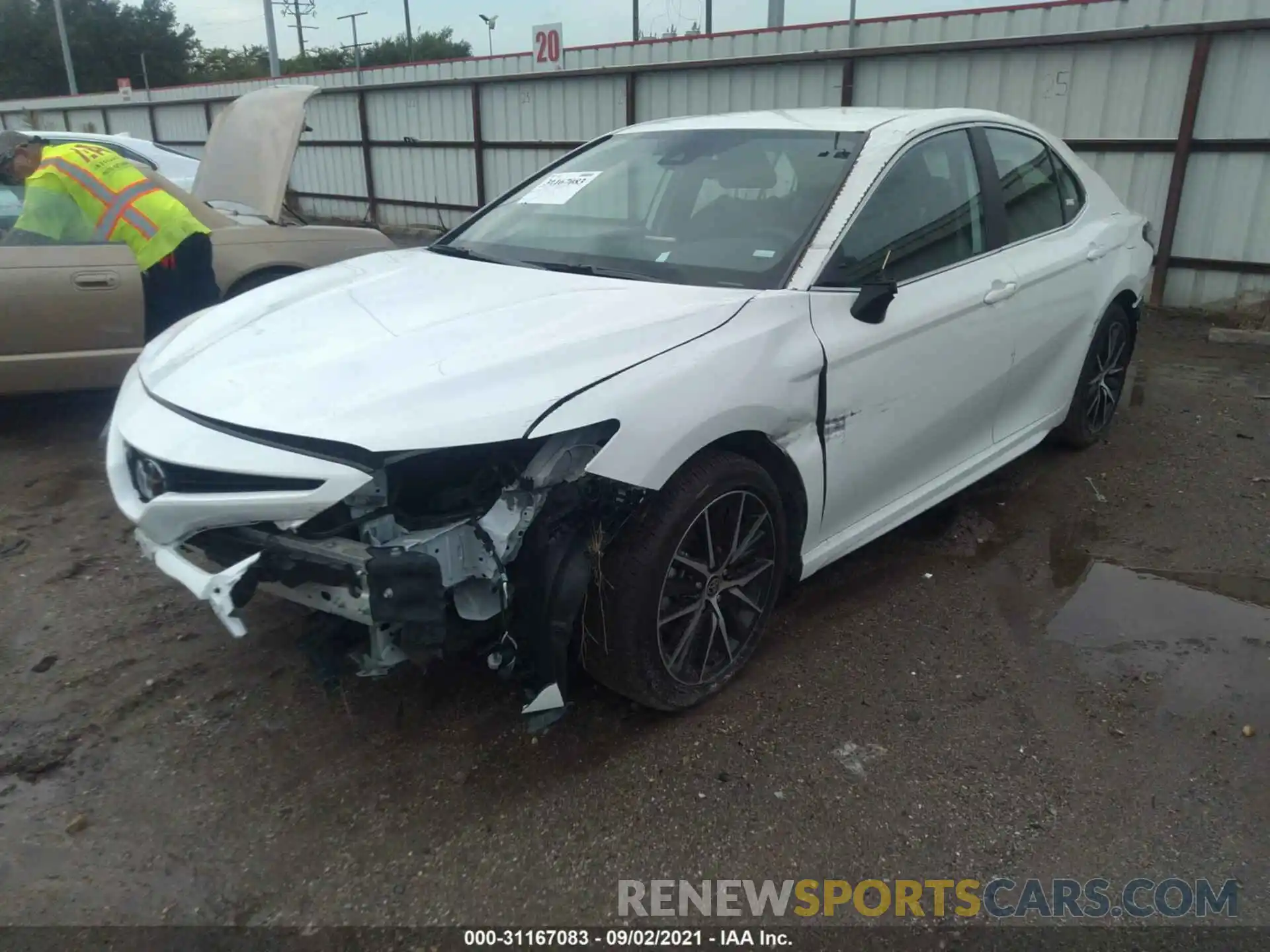 2 Photograph of a damaged car 4T1G11AK3MU413879 TOYOTA CAMRY 2021