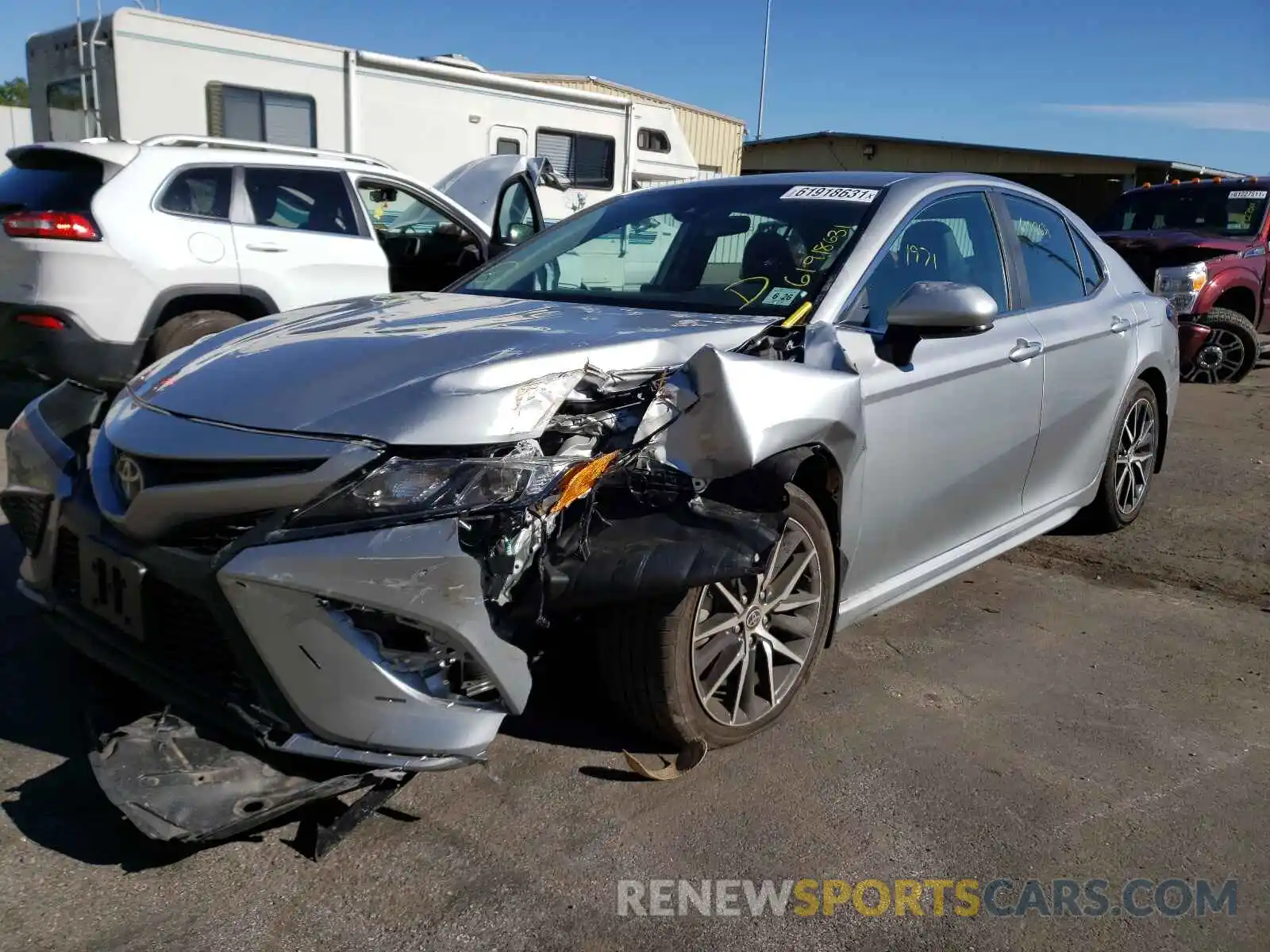 2 Photograph of a damaged car 4T1G11AK3MU422808 TOYOTA CAMRY 2021