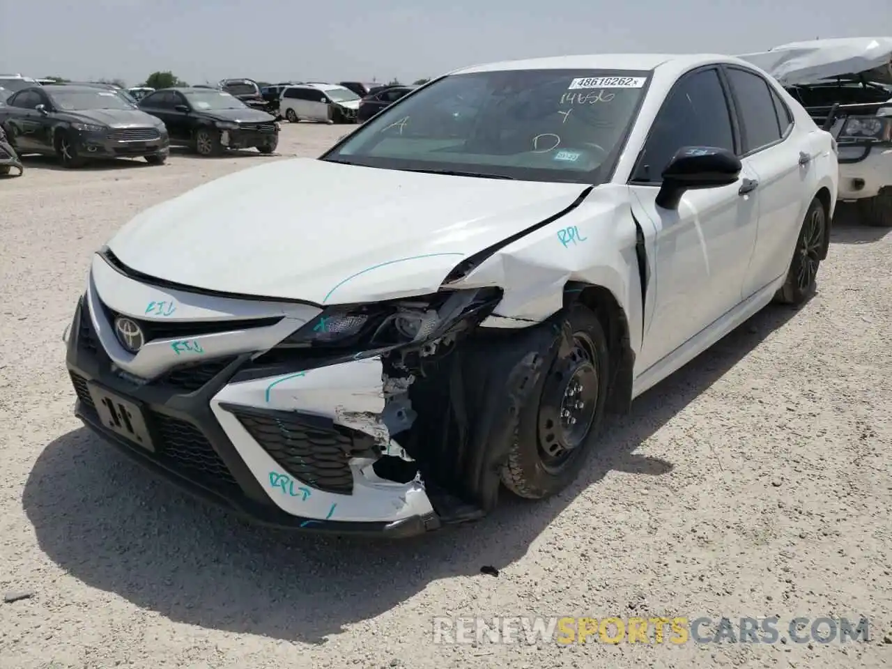 2 Photograph of a damaged car 4T1G11AK3MU425238 TOYOTA CAMRY 2021