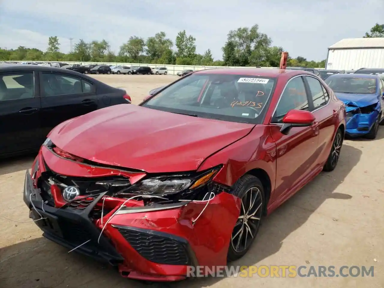 2 Photograph of a damaged car 4T1G11AK3MU427135 TOYOTA CAMRY 2021