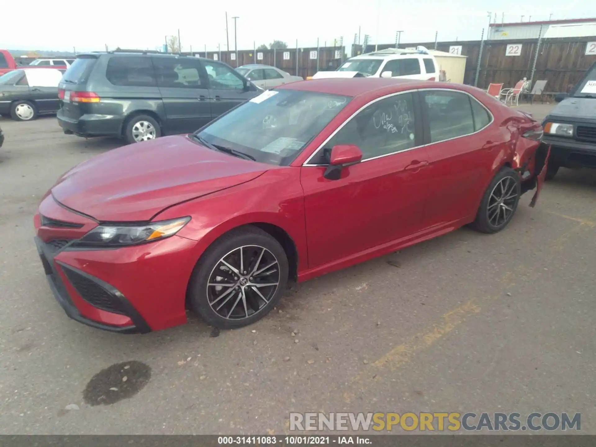 2 Photograph of a damaged car 4T1G11AK3MU428513 TOYOTA CAMRY 2021