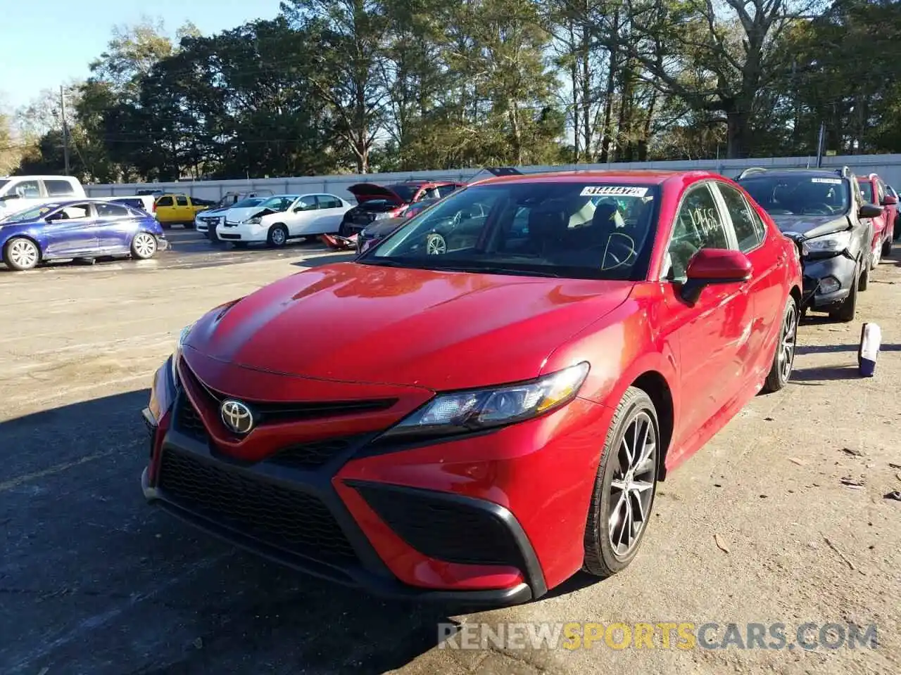 2 Photograph of a damaged car 4T1G11AK3MU431671 TOYOTA CAMRY 2021