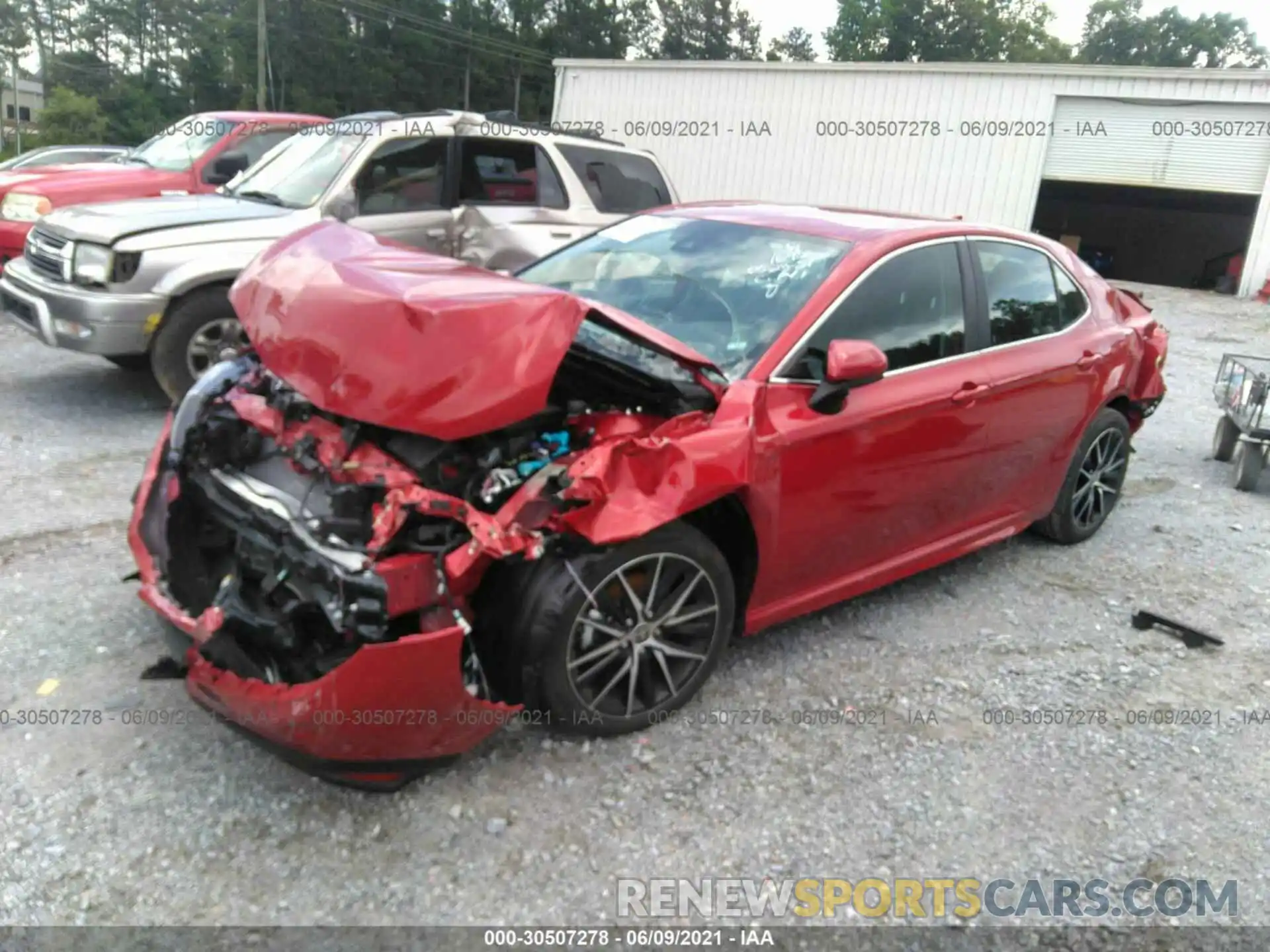 2 Photograph of a damaged car 4T1G11AK3MU435199 TOYOTA CAMRY 2021