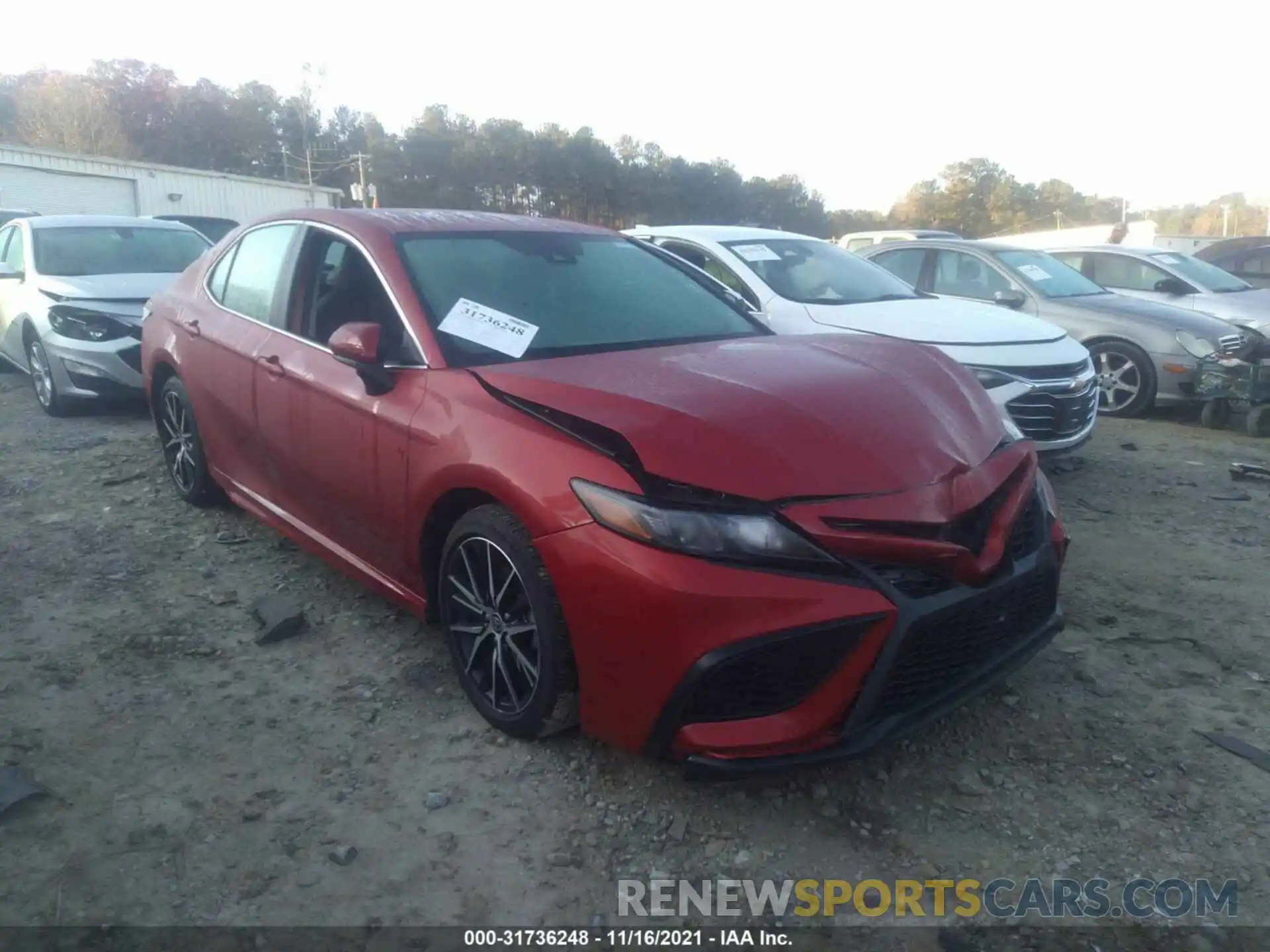 1 Photograph of a damaged car 4T1G11AK3MU445909 TOYOTA CAMRY 2021