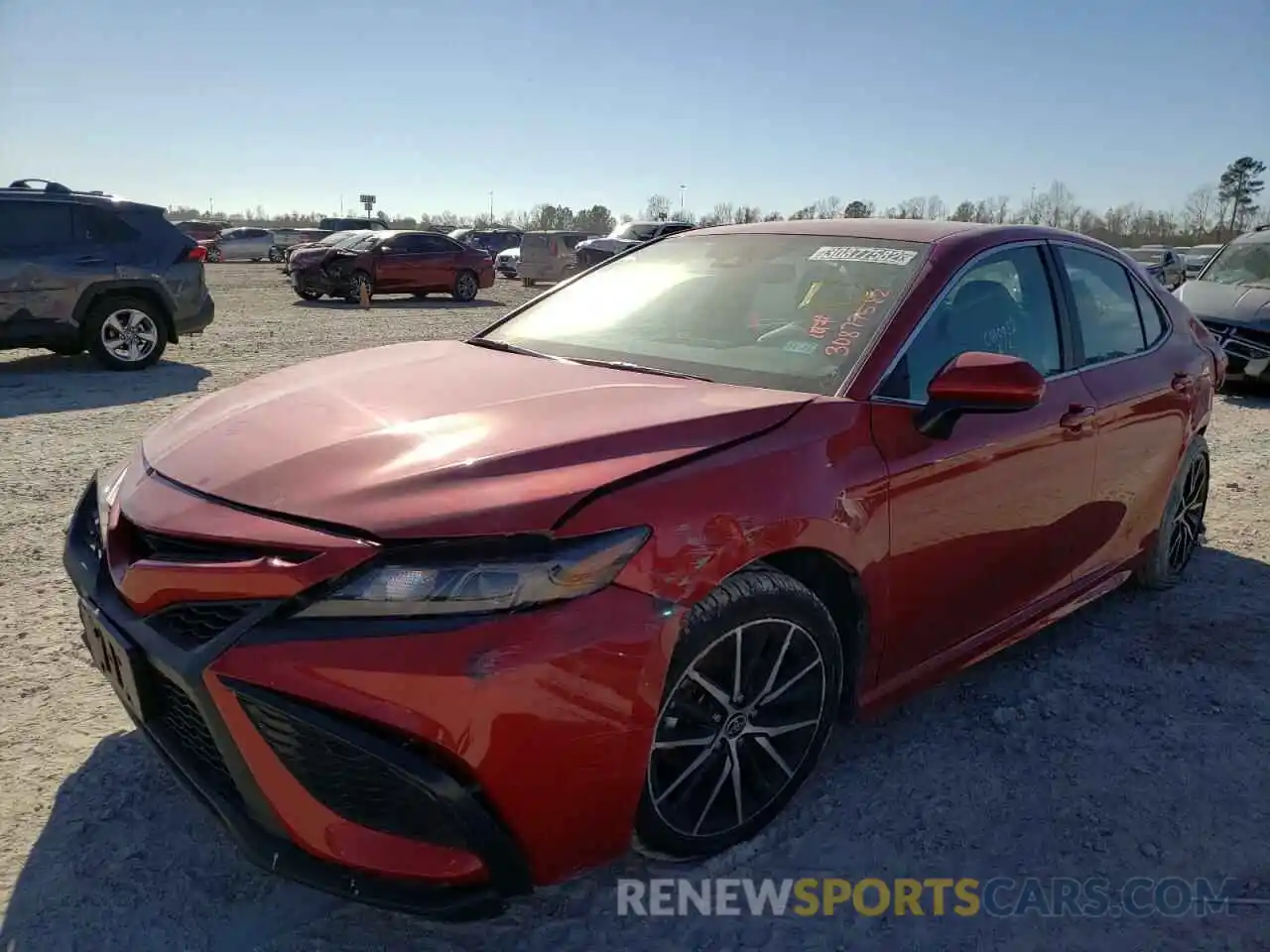 2 Photograph of a damaged car 4T1G11AK3MU452455 TOYOTA CAMRY 2021