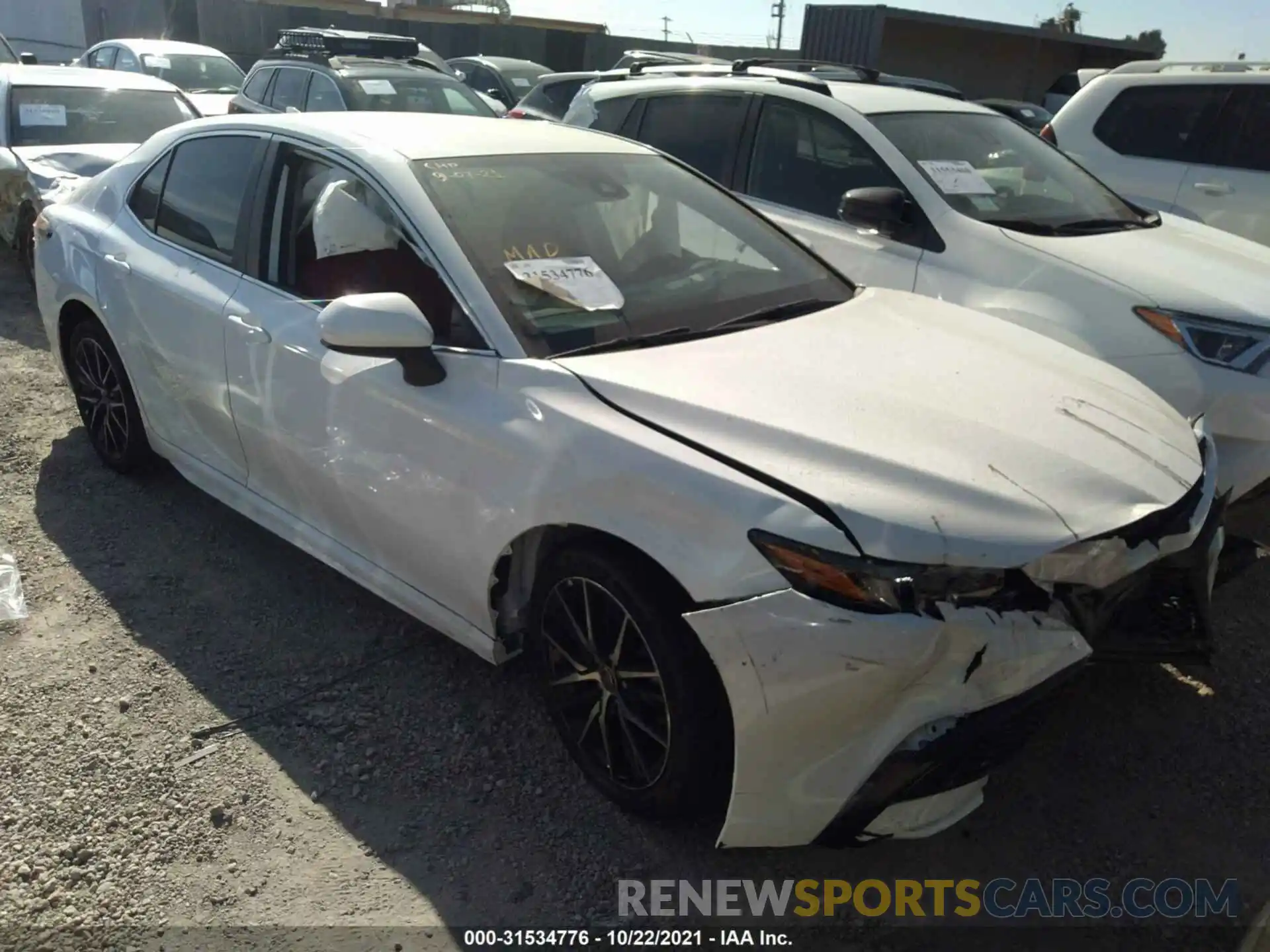 1 Photograph of a damaged car 4T1G11AK3MU460376 TOYOTA CAMRY 2021