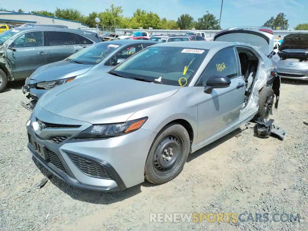 2 Photograph of a damaged car 4T1G11AK3MU490235 TOYOTA CAMRY 2021