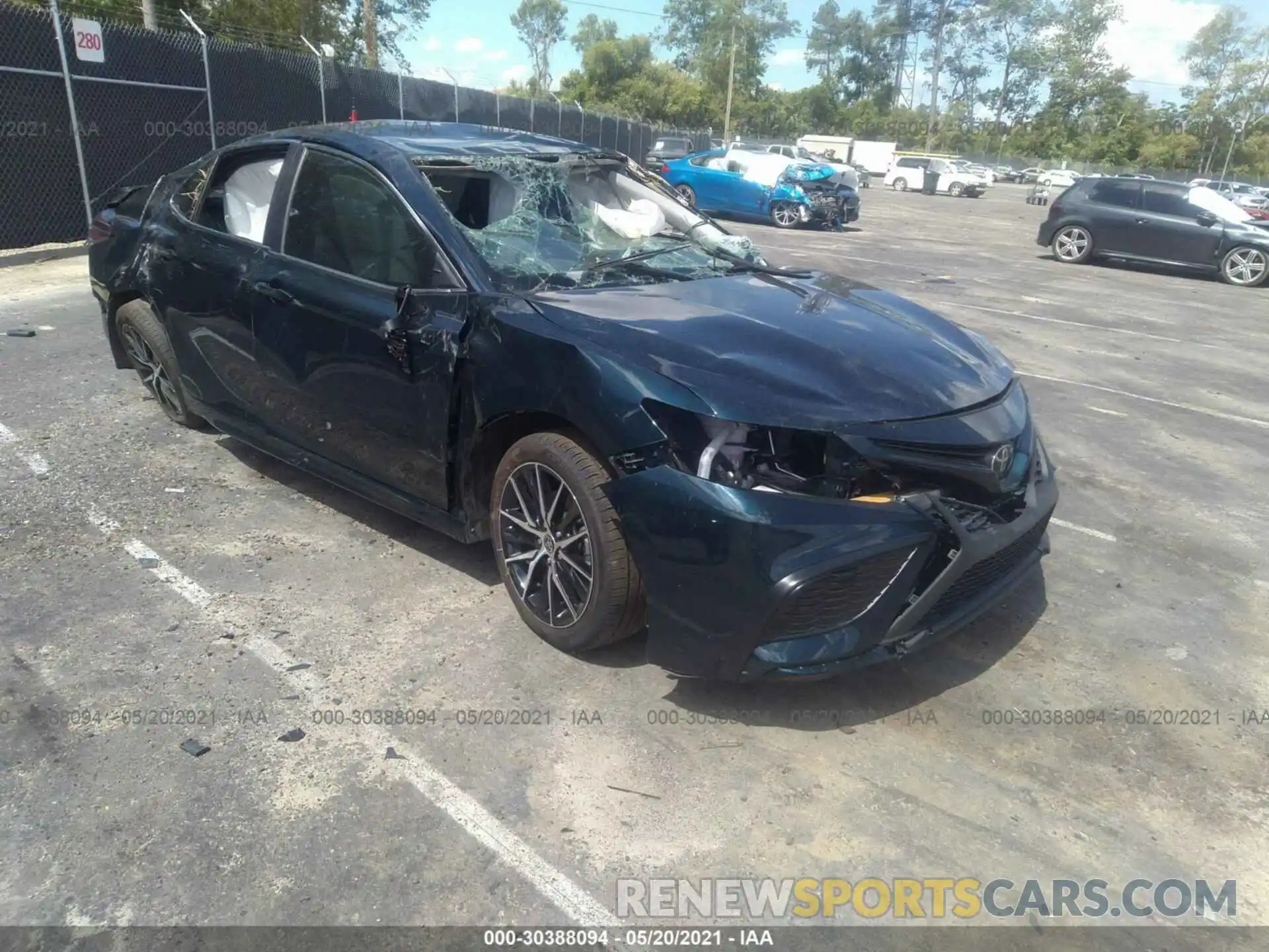 1 Photograph of a damaged car 4T1G11AK3MU518910 TOYOTA CAMRY 2021