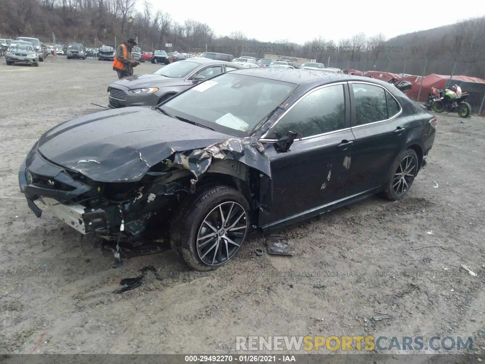 2 Photograph of a damaged car 4T1G11AK3MU527705 TOYOTA CAMRY 2021