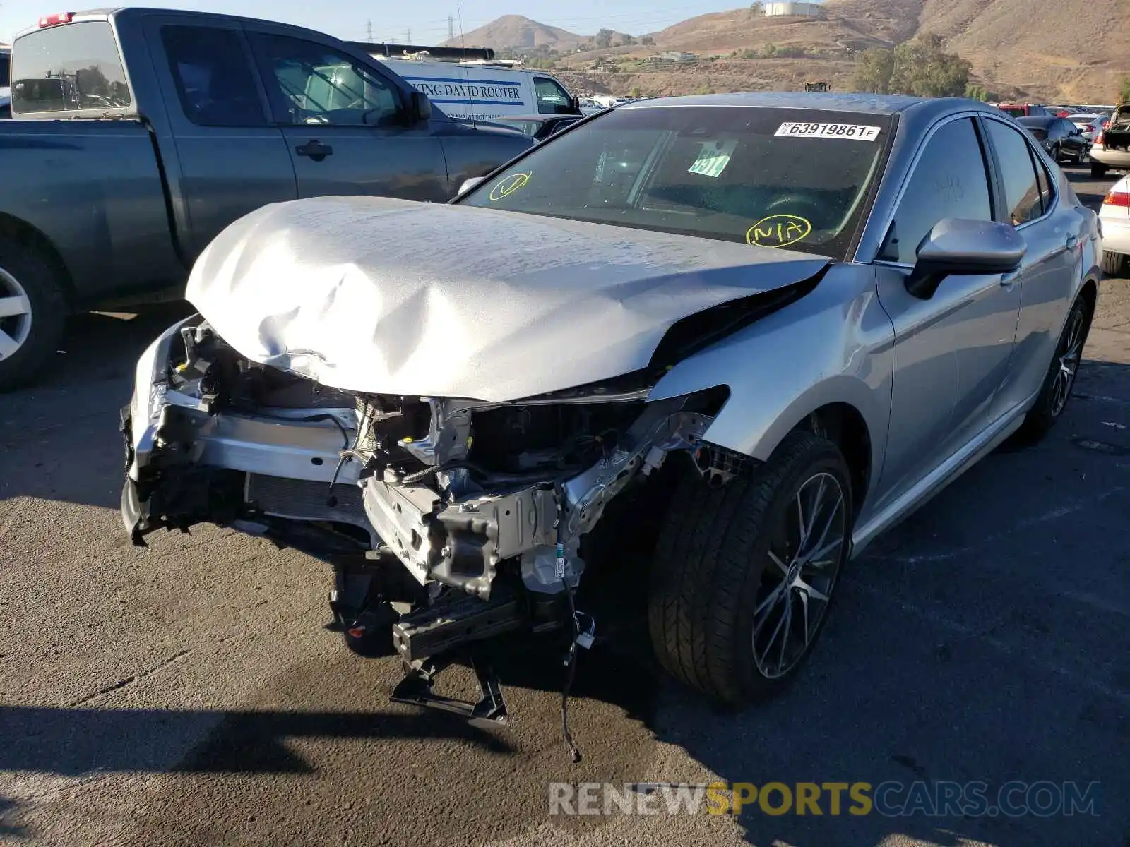 2 Photograph of a damaged car 4T1G11AK3MU543516 TOYOTA CAMRY 2021