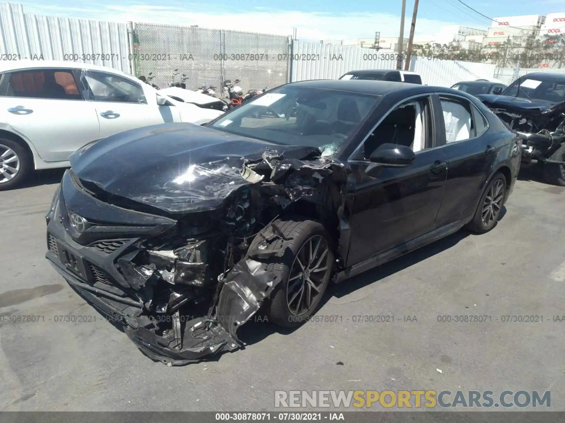 2 Photograph of a damaged car 4T1G11AK3MU555102 TOYOTA CAMRY 2021