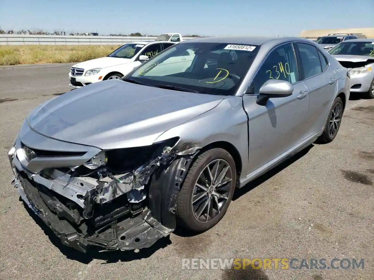 2 Photograph of a damaged car 4T1G11AK3MU577939 TOYOTA CAMRY 2021