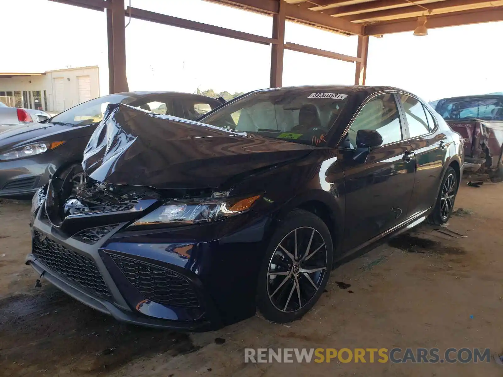 2 Photograph of a damaged car 4T1G11AK3MU610597 TOYOTA CAMRY 2021