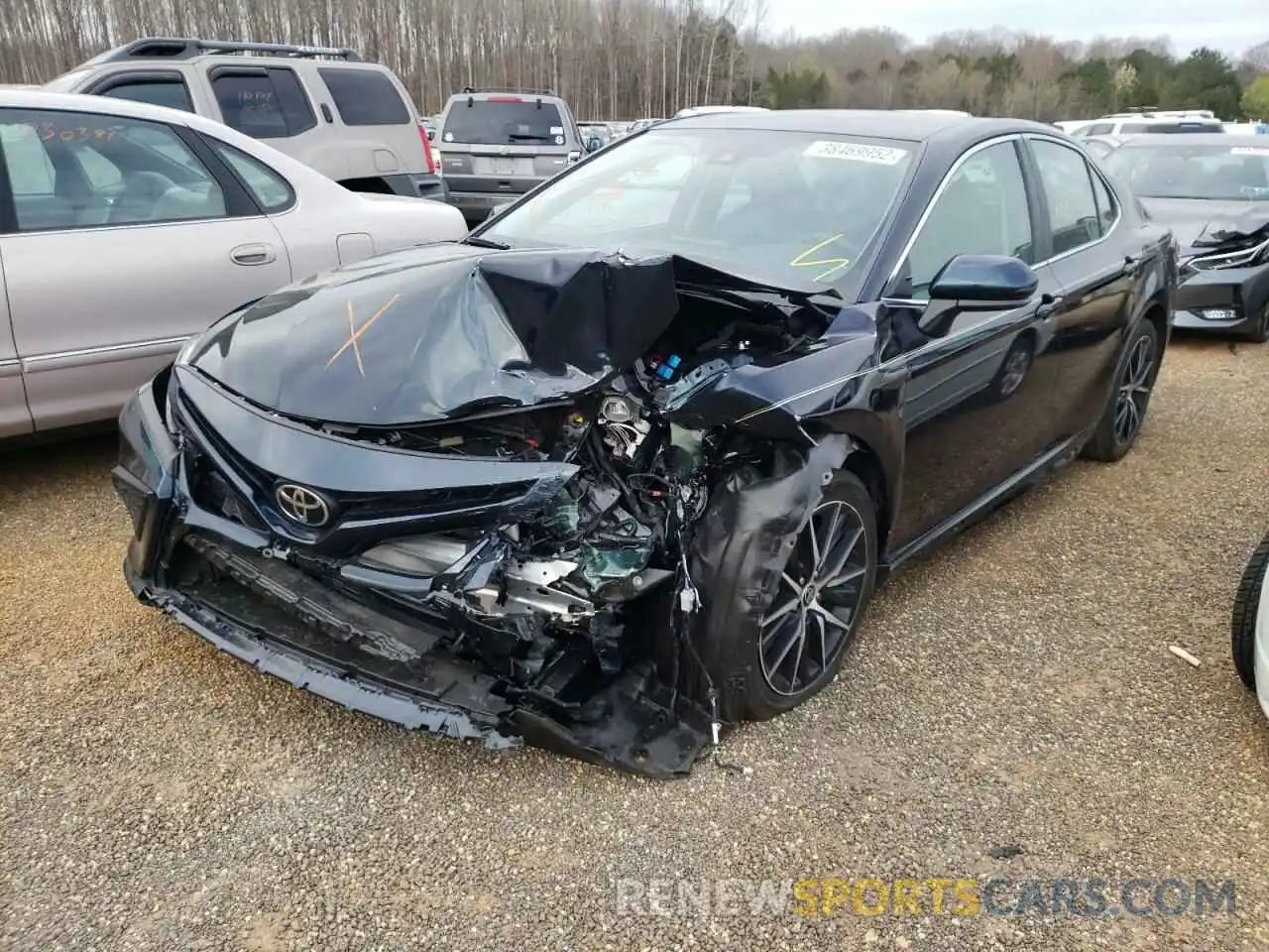 2 Photograph of a damaged car 4T1G11AK4MU408089 TOYOTA CAMRY 2021