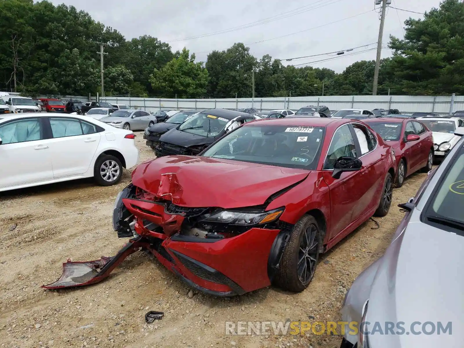 2 Photograph of a damaged car 4T1G11AK4MU410702 TOYOTA CAMRY 2021