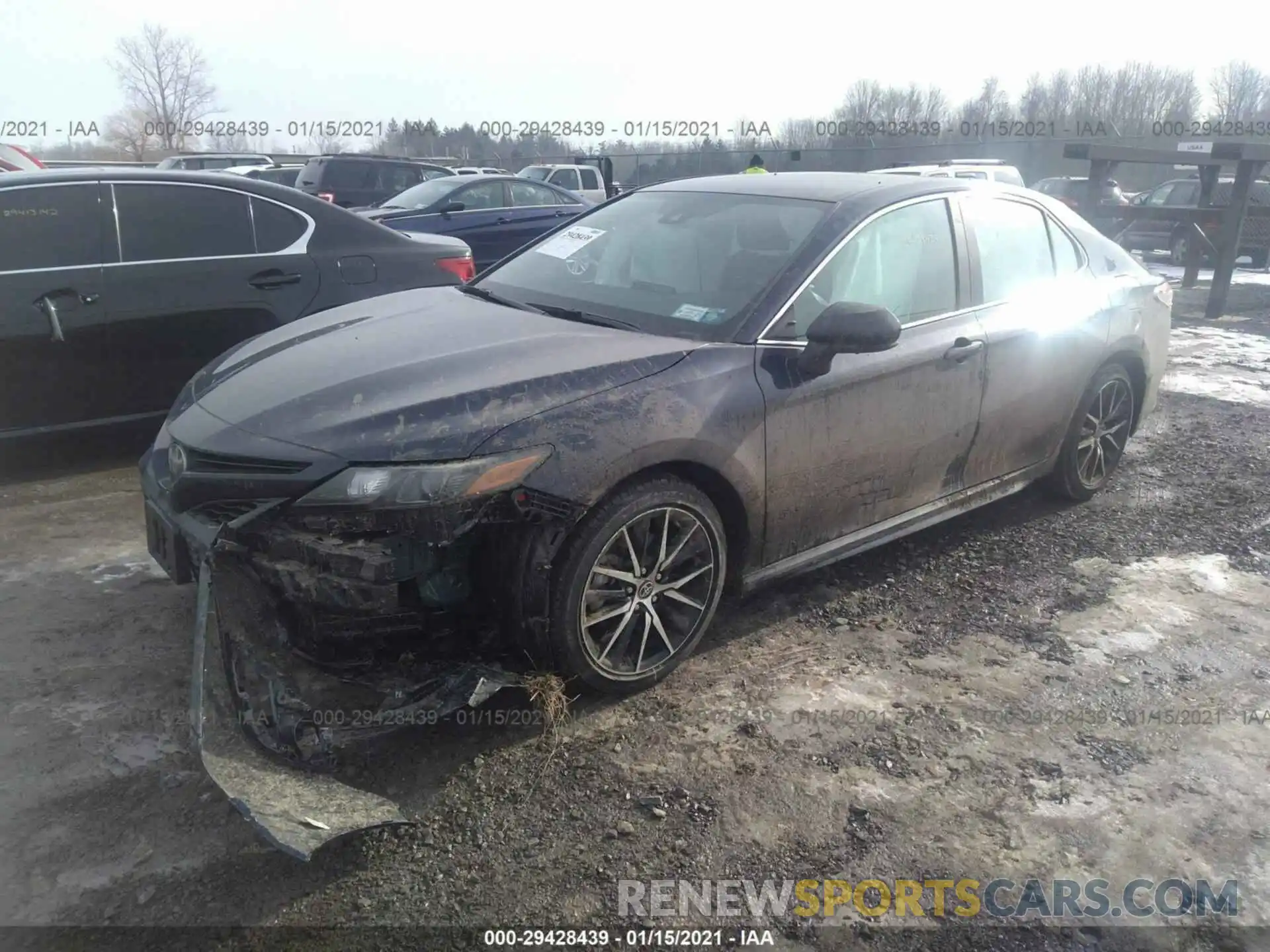 2 Photograph of a damaged car 4T1G11AK4MU412062 TOYOTA CAMRY 2021