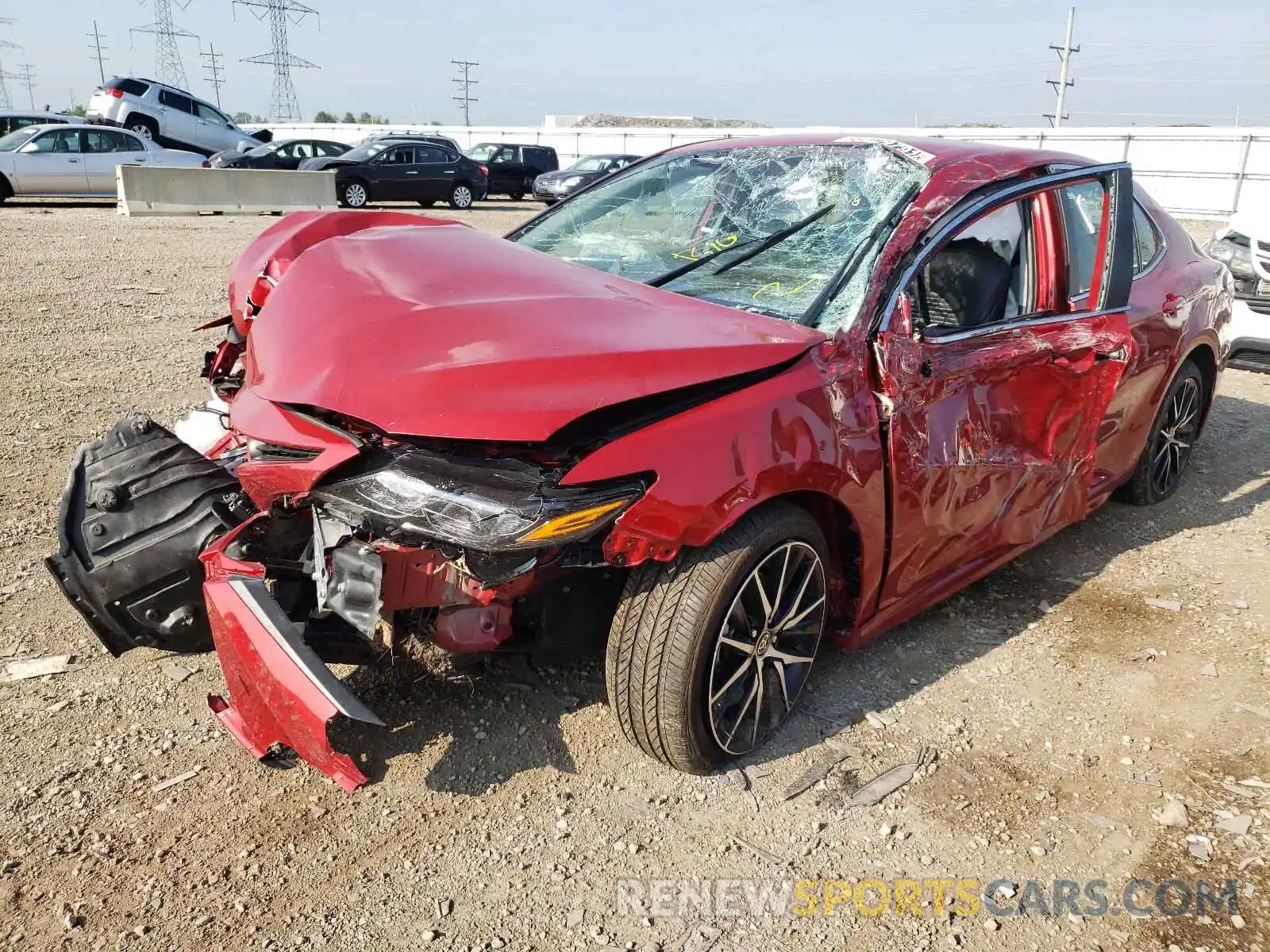 2 Photograph of a damaged car 4T1G11AK4MU424891 TOYOTA CAMRY 2021