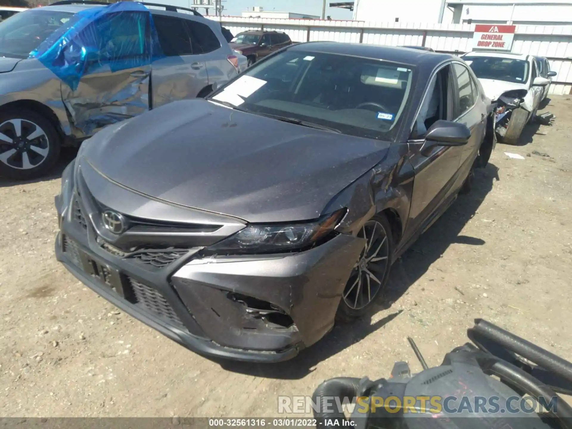 2 Photograph of a damaged car 4T1G11AK4MU431503 TOYOTA CAMRY 2021