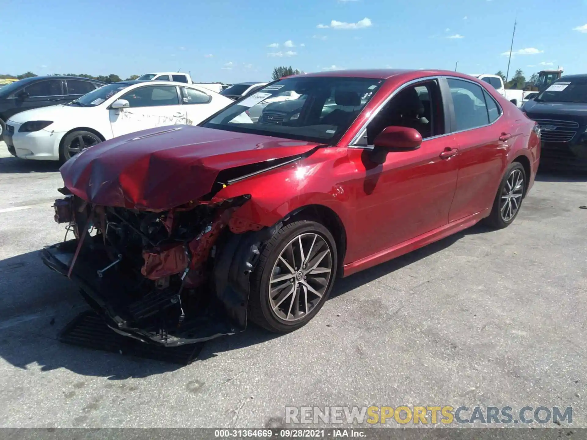 2 Photograph of a damaged car 4T1G11AK4MU446017 TOYOTA CAMRY 2021