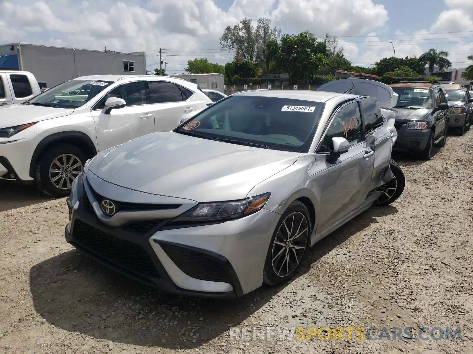 2 Photograph of a damaged car 4T1G11AK4MU446177 TOYOTA CAMRY 2021