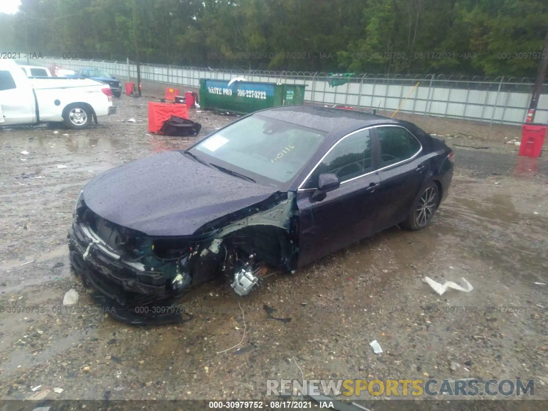 2 Photograph of a damaged car 4T1G11AK4MU450116 TOYOTA CAMRY 2021