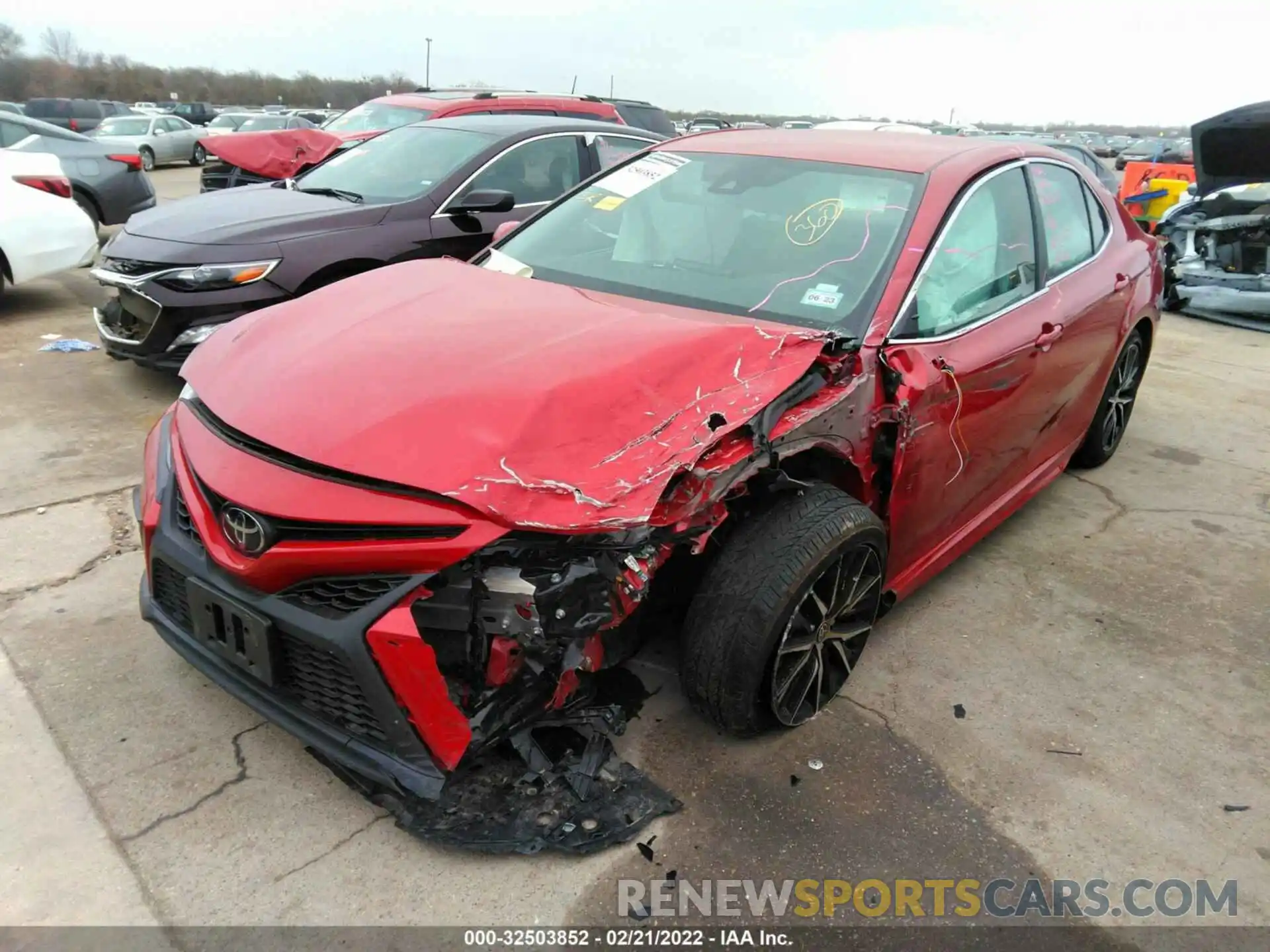 2 Photograph of a damaged car 4T1G11AK4MU488350 TOYOTA CAMRY 2021