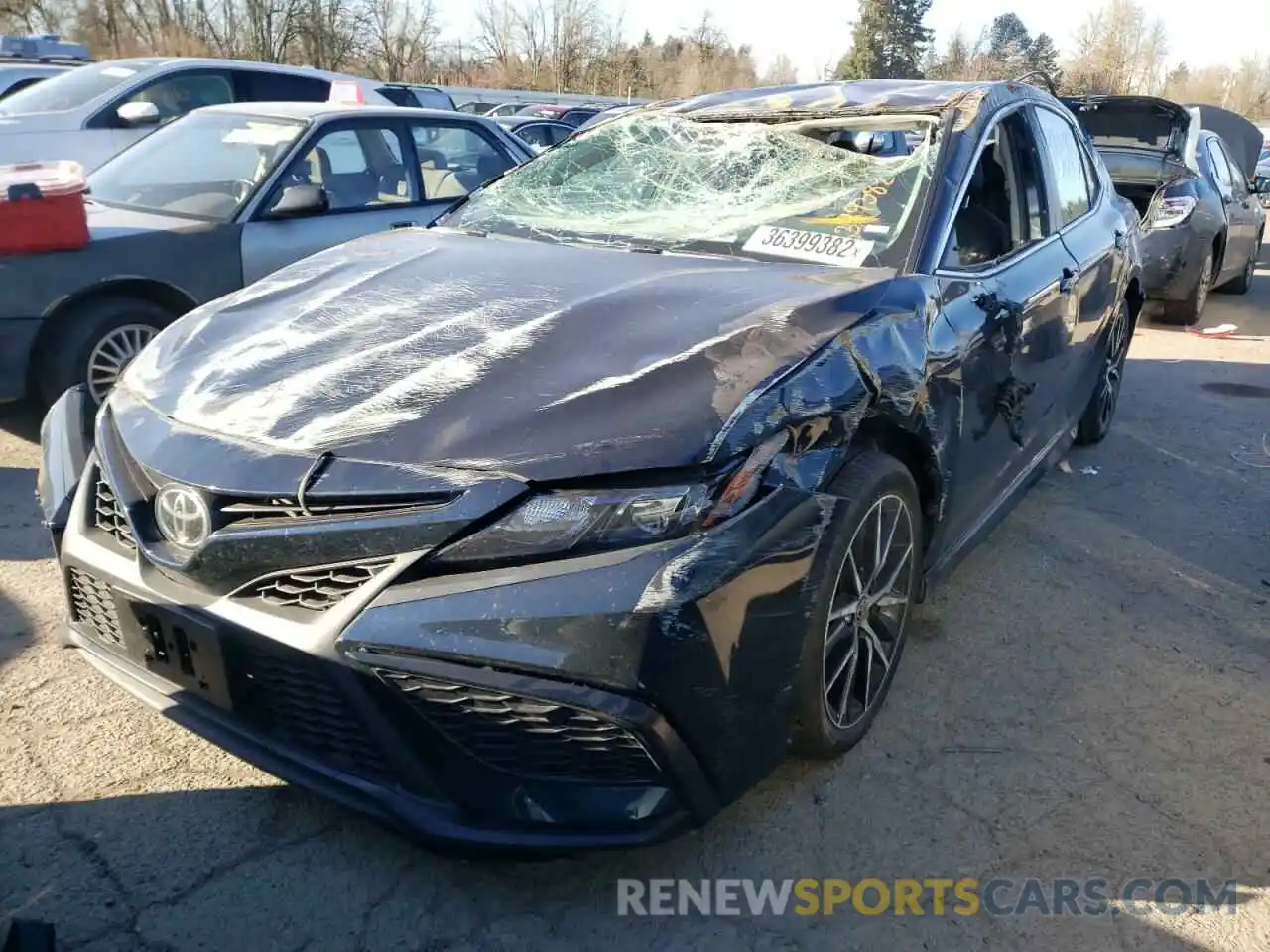 2 Photograph of a damaged car 4T1G11AK4MU490907 TOYOTA CAMRY 2021